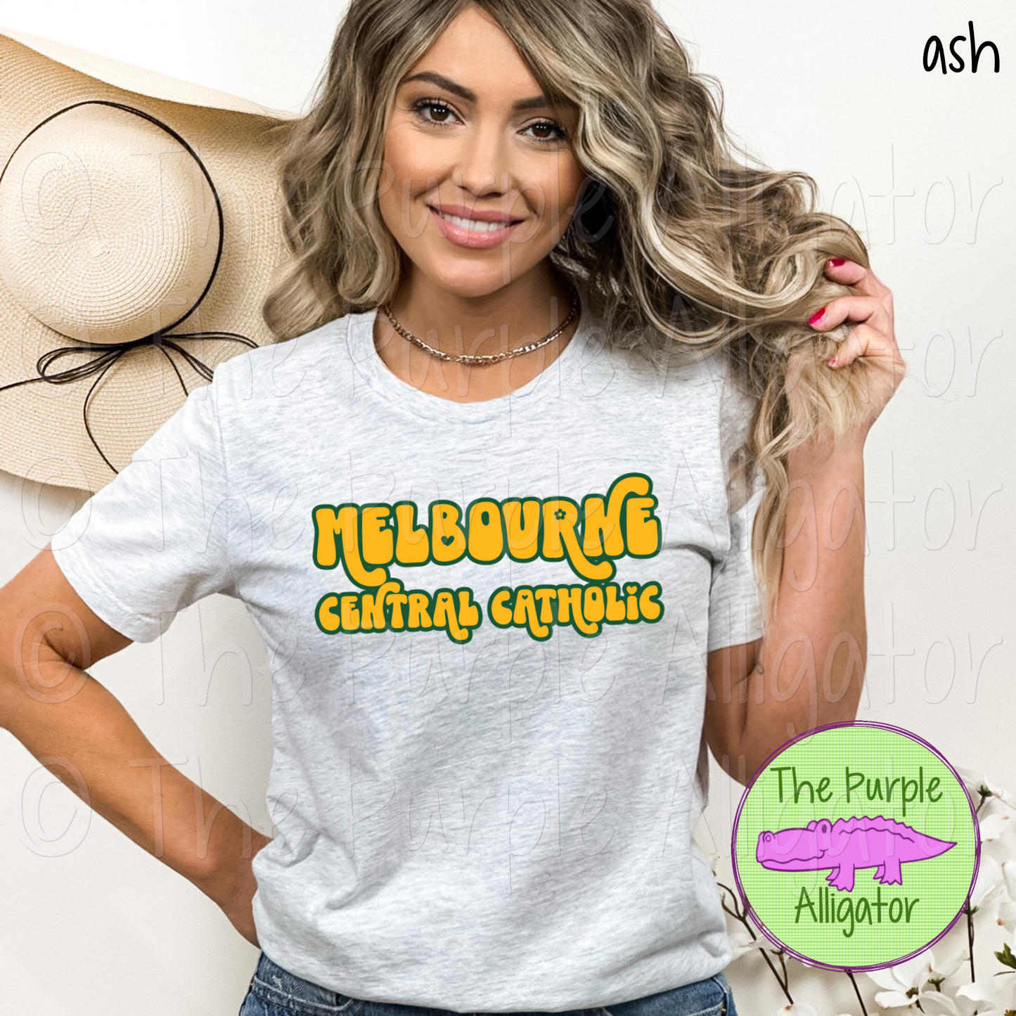 Melbourne Central Catholic Retro Swash School Spirit - CHOOSE YOUR DESIGN COLORS (d2f TPA)