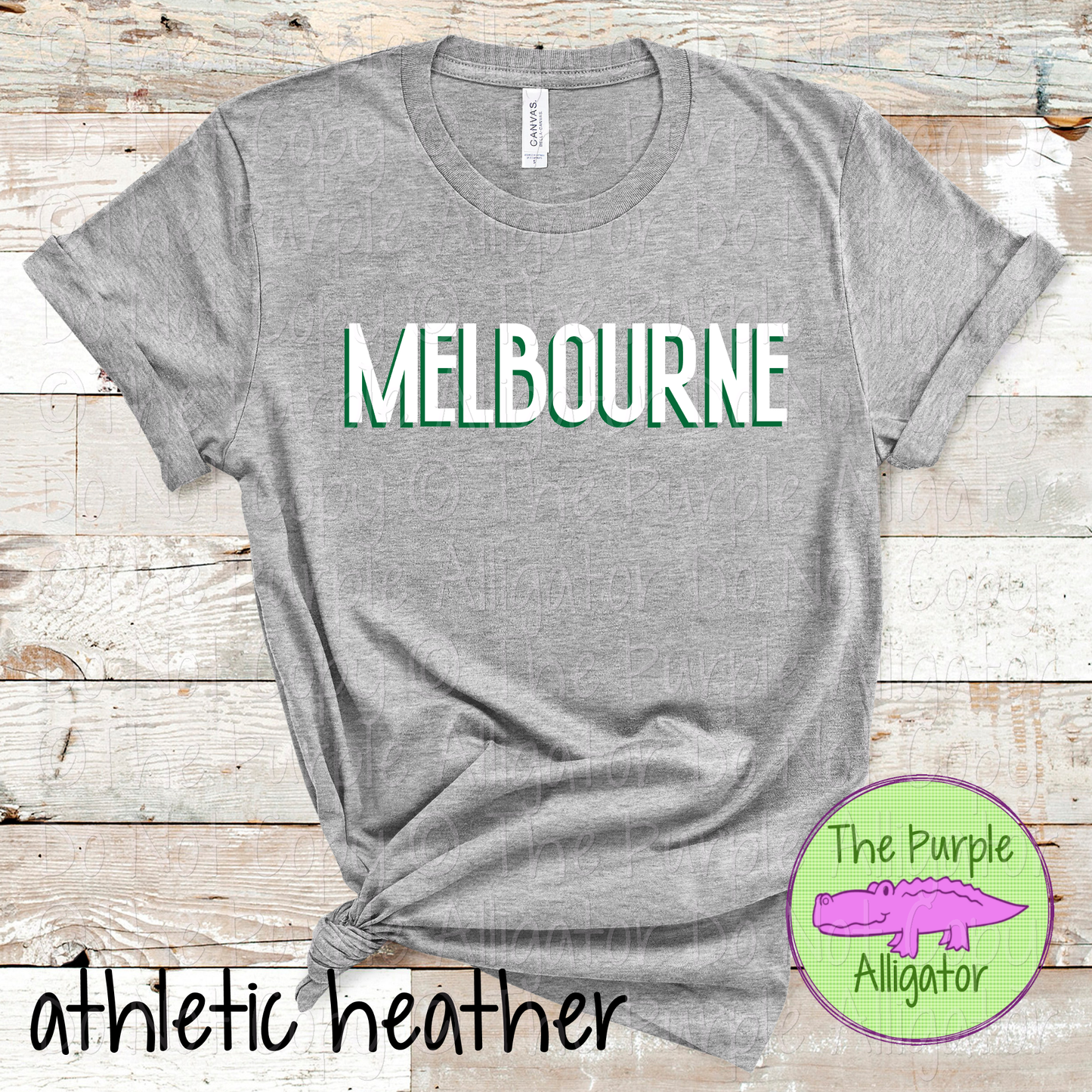 Melbourne NF Two-Tone Offset Spirit Design | Bold Two-Color Offset Text Design | CHOOSE YOUR DESIGN COLORS 0825 (d2f TPA)