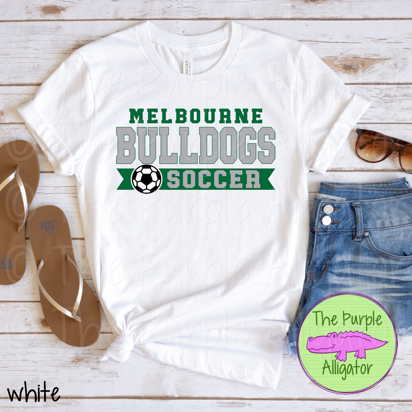 Melbourne Bulldogs Soccer SC6 Mascot School Spirit - CHOOSE YOUR DESIGN COLORS (d2f TPA)