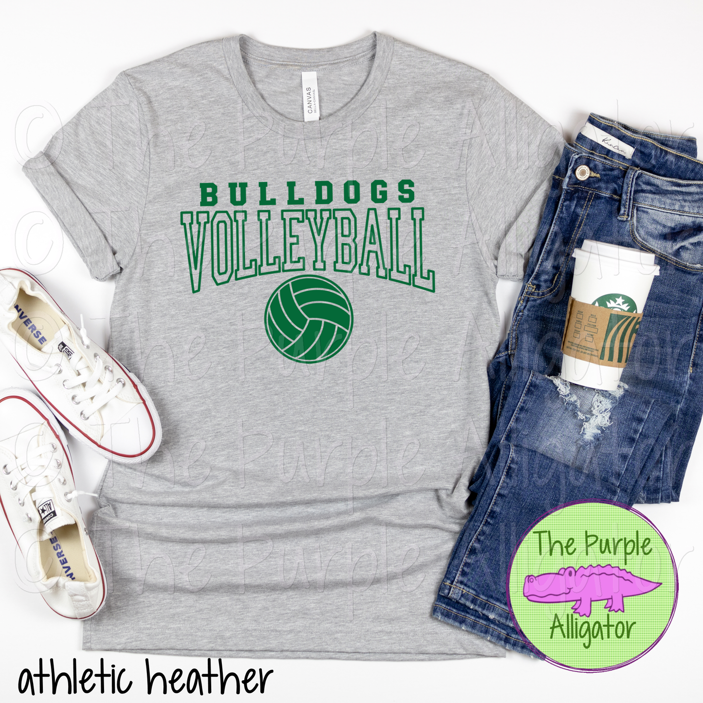 Bulldogs Volleyball SC49 Mascot School Spirit - CHOOSE YOUR DESIGN COLOR (d2f TPA)