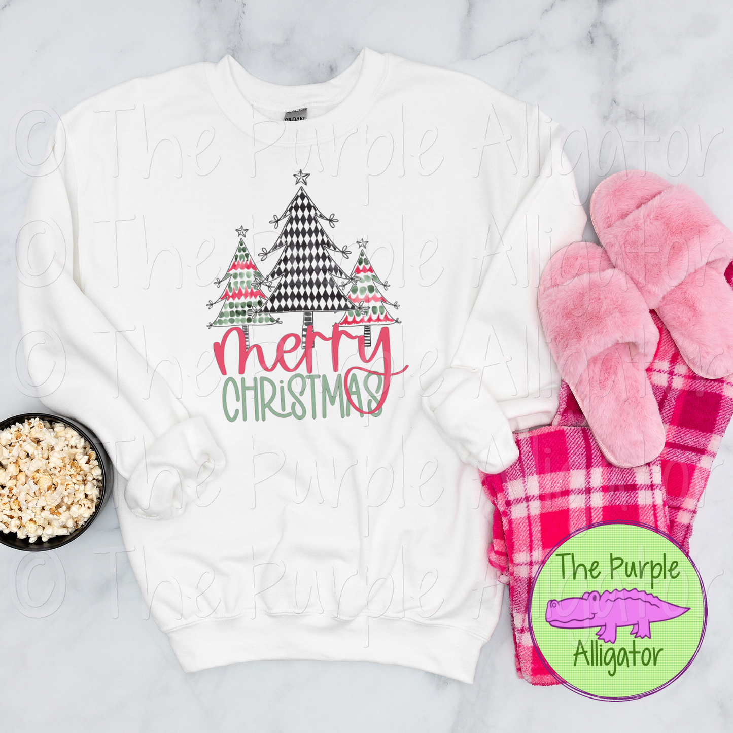 Merry Christmas Patterned Trees 0924 (d2f HMD)