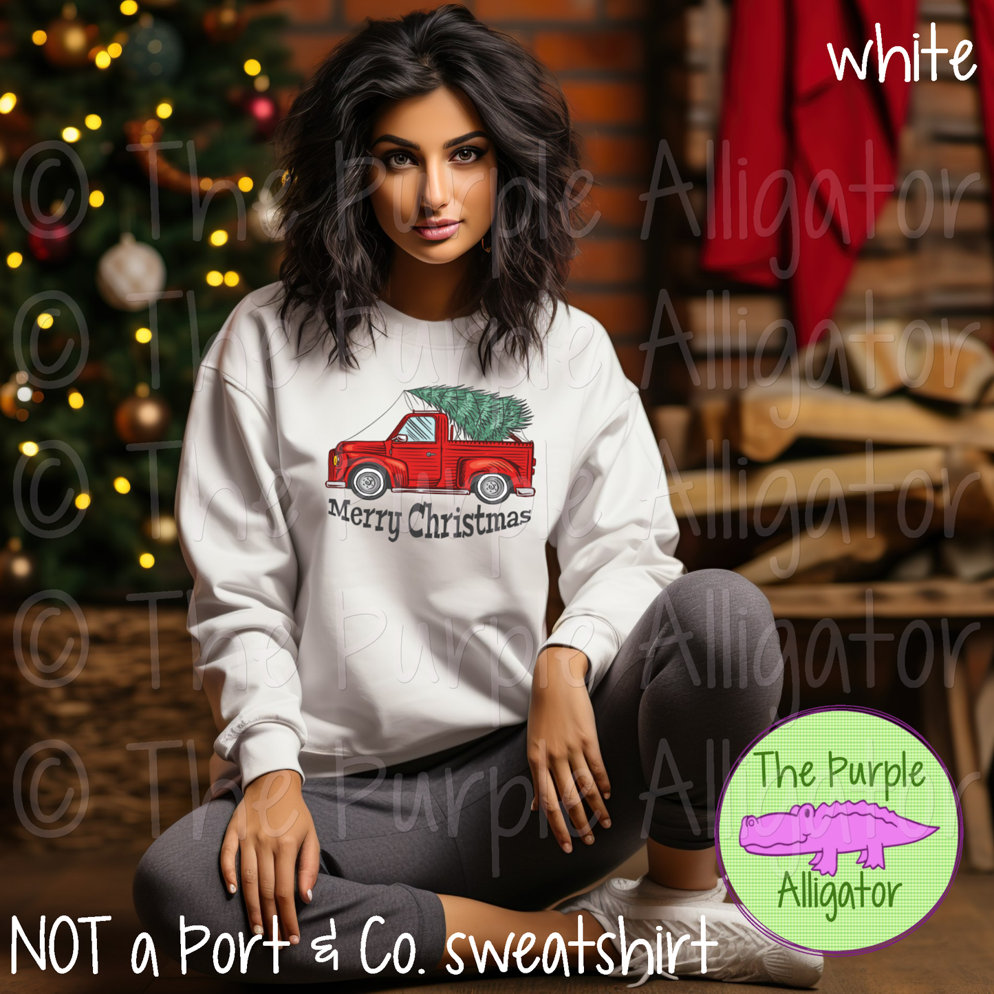 Merry Christmas Red Truck 1124 (d2f HMD)