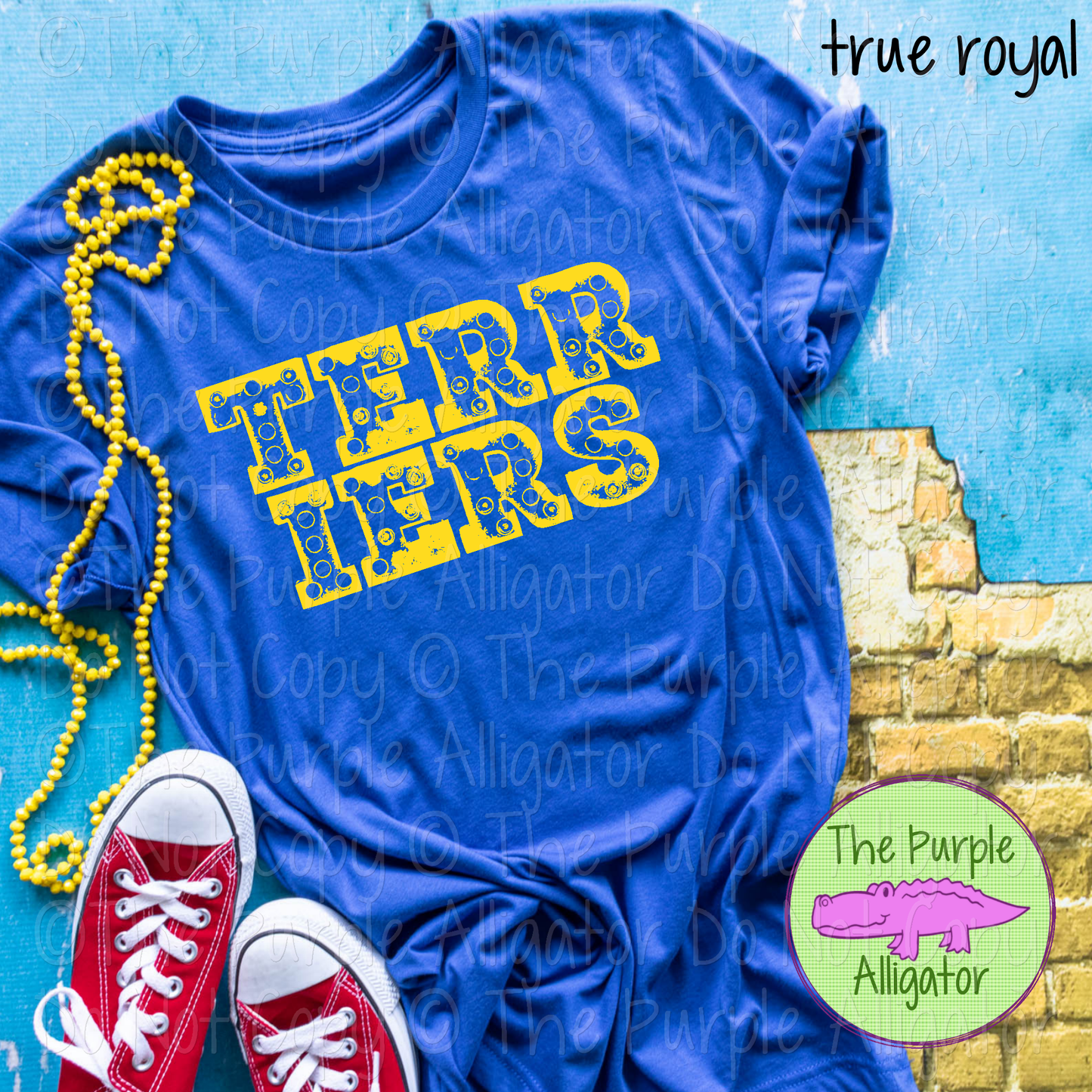Terriers Messy Marquee Mascot School Spirit Wear Team Gear - CHOOSE YOUR DESIGN COLOR - 0425 (d2f TPA)
