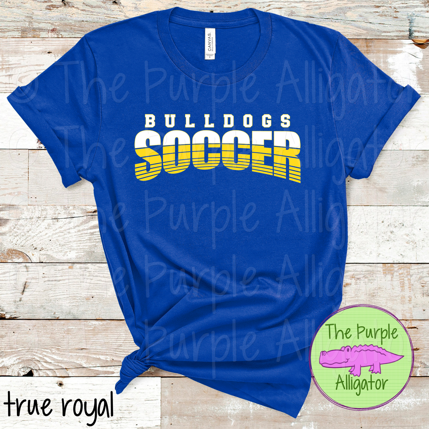Bulldogs Soccer SC18 Mascot School Spirit - CHOOSE YOUR DESIGN COLOR (d2f TPA)