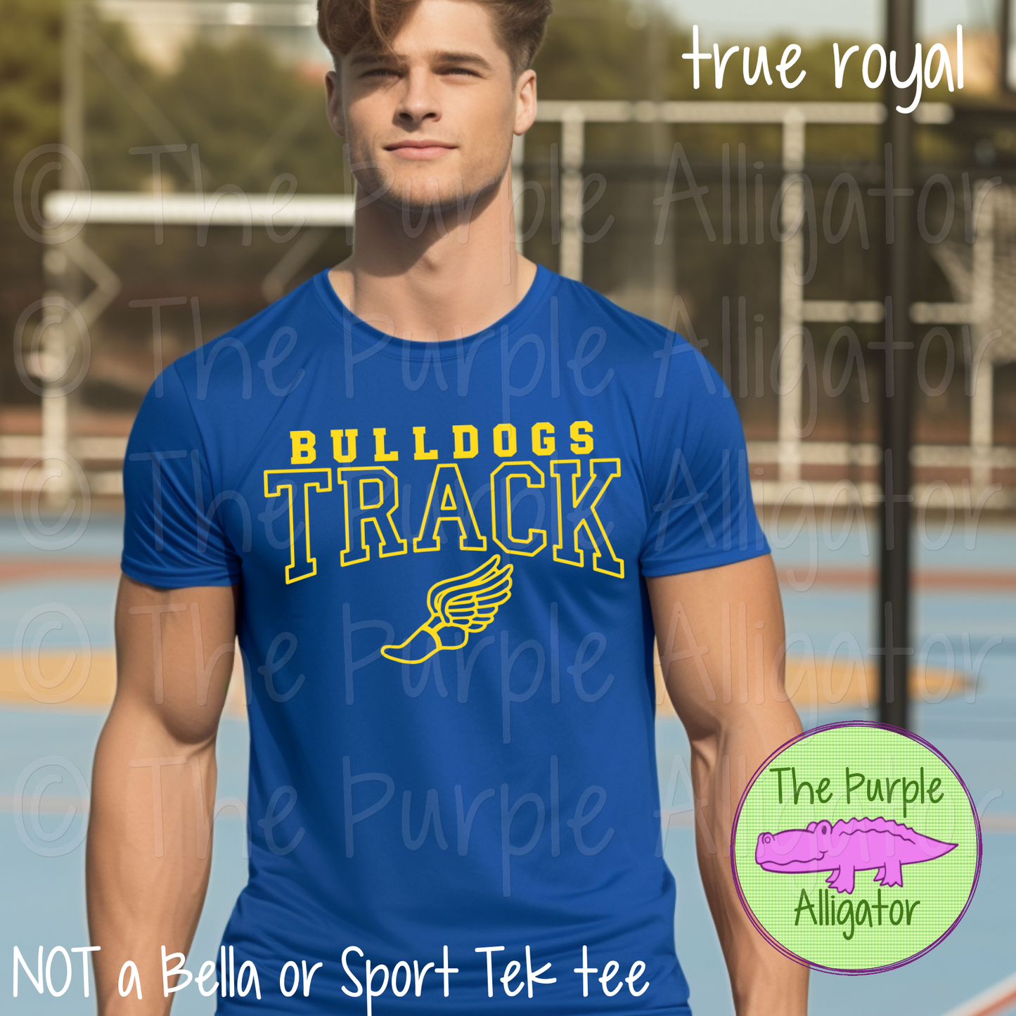 Bulldogs Track SC9 Mascot School Spirit - CHOOSE YOUR DESIGN COLOR (d2f TPA)