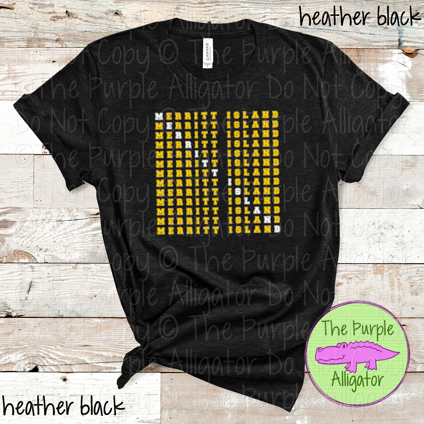 Merritt Island 2 Color Stack Design | Custom Spirit Wear for Teachers, Students & Fans - CHOOSE YOUR DESIGN COLORS - 0725 (d2f TPA)