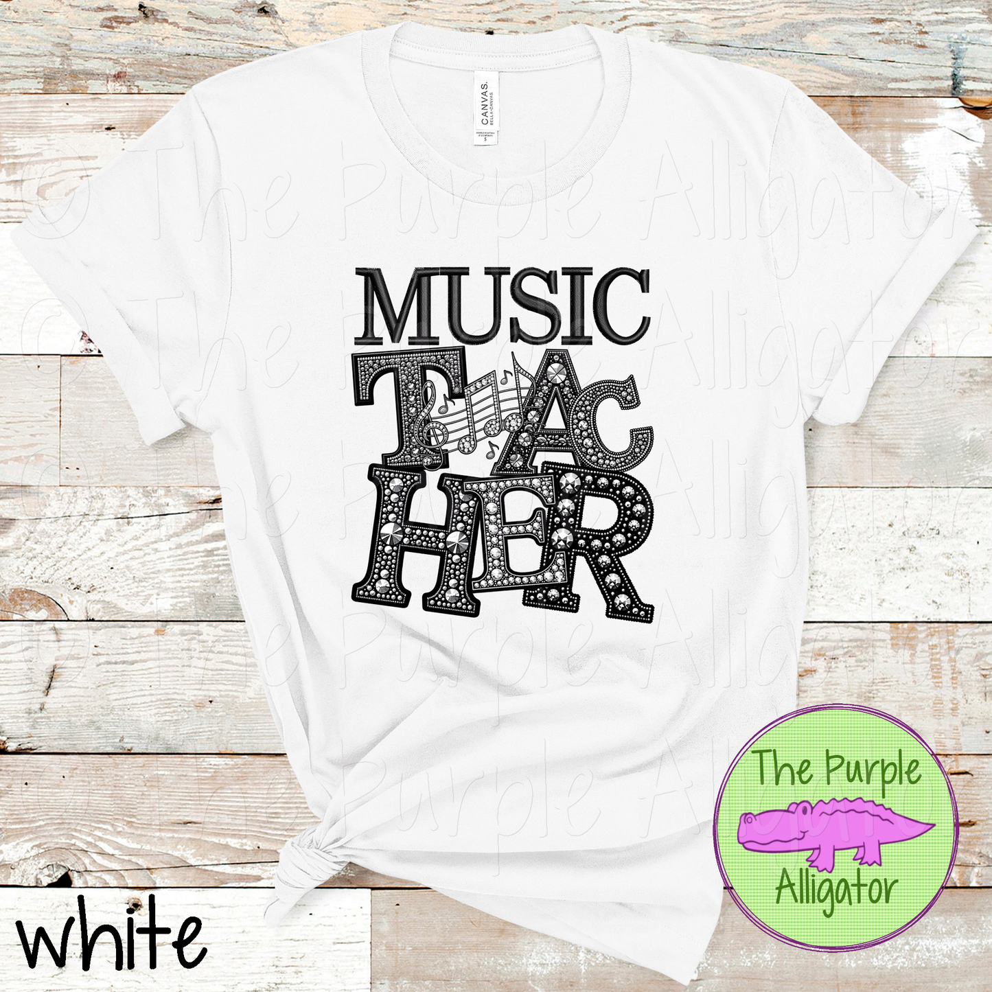 Music Teacher Faux Rhinestones (d2f TED)