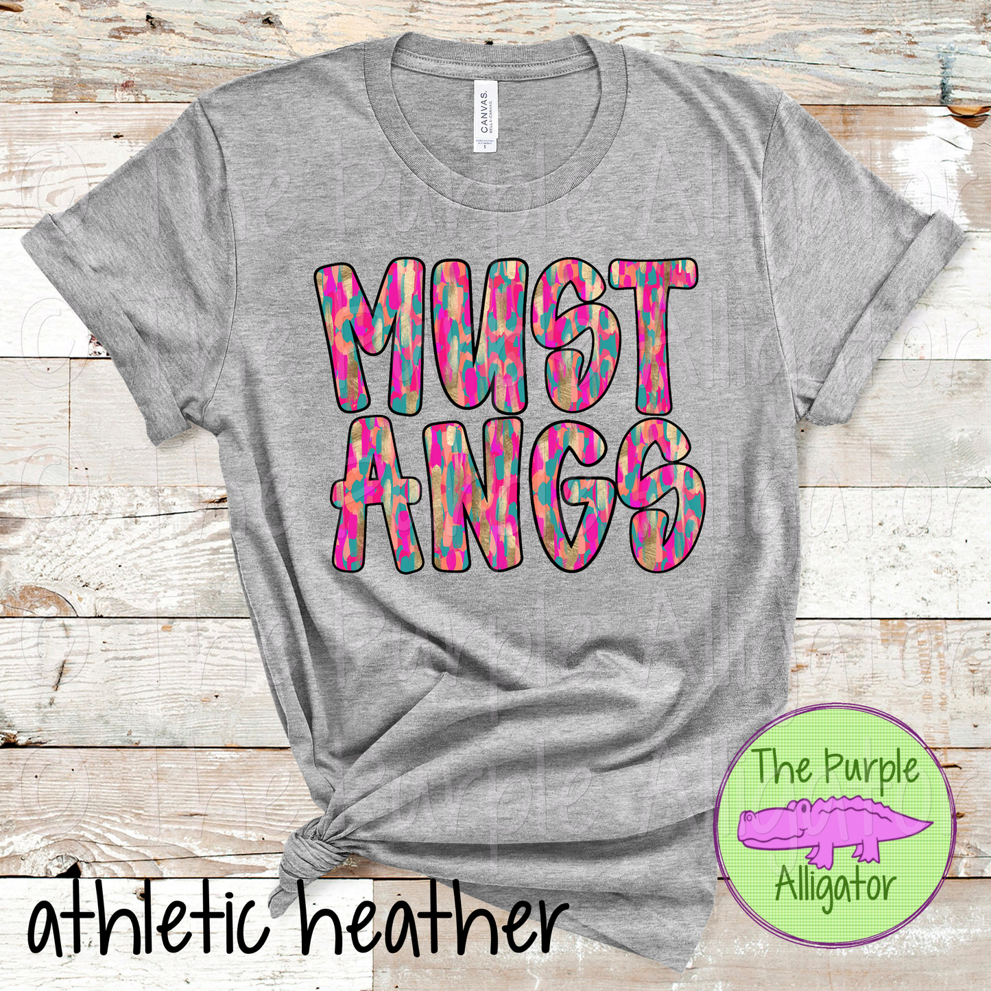 Mustangs School Spirit Mascot Lucky Streaks 0924 (d2f TPA)