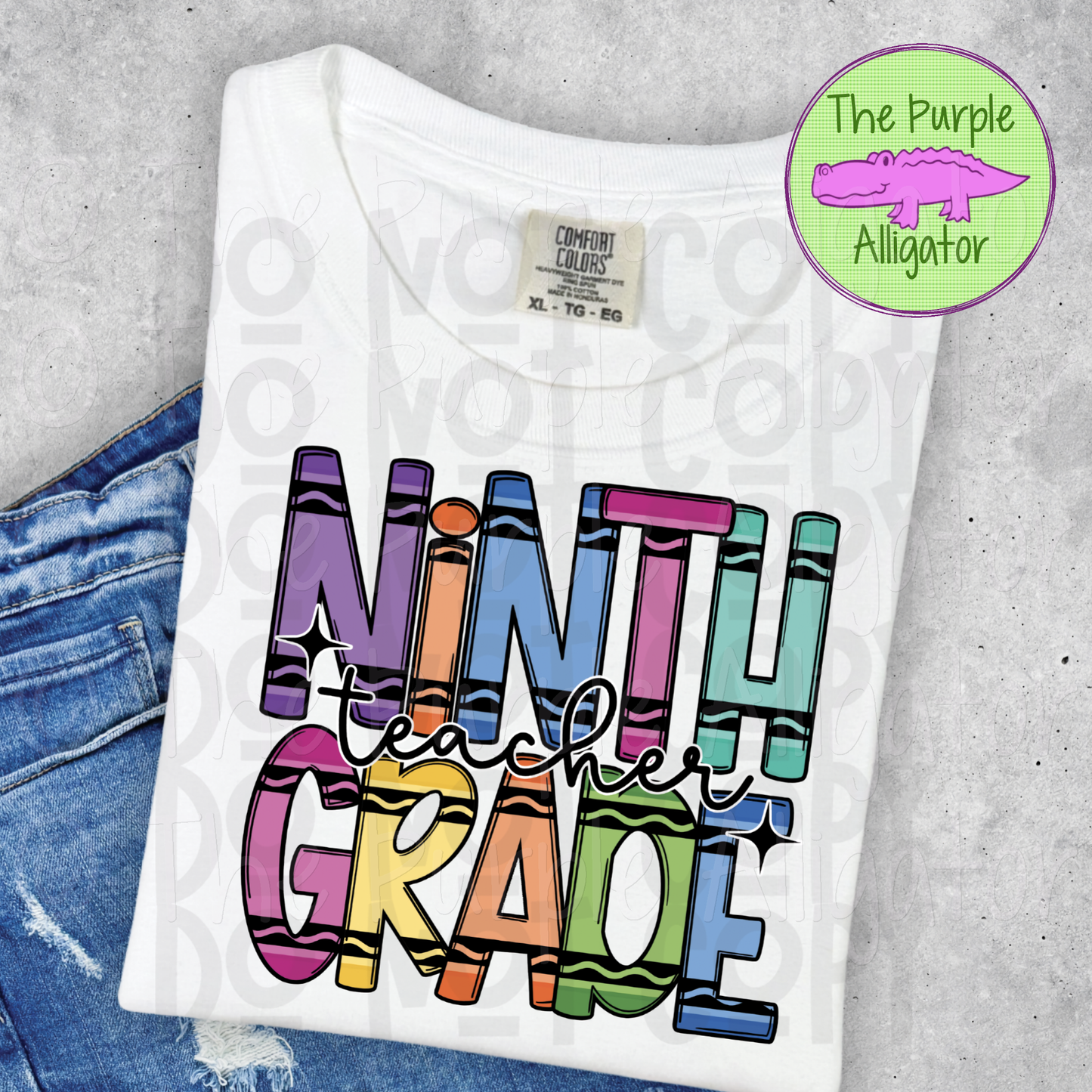 Ninth Grade Teacher Crayons (d2f DDD)