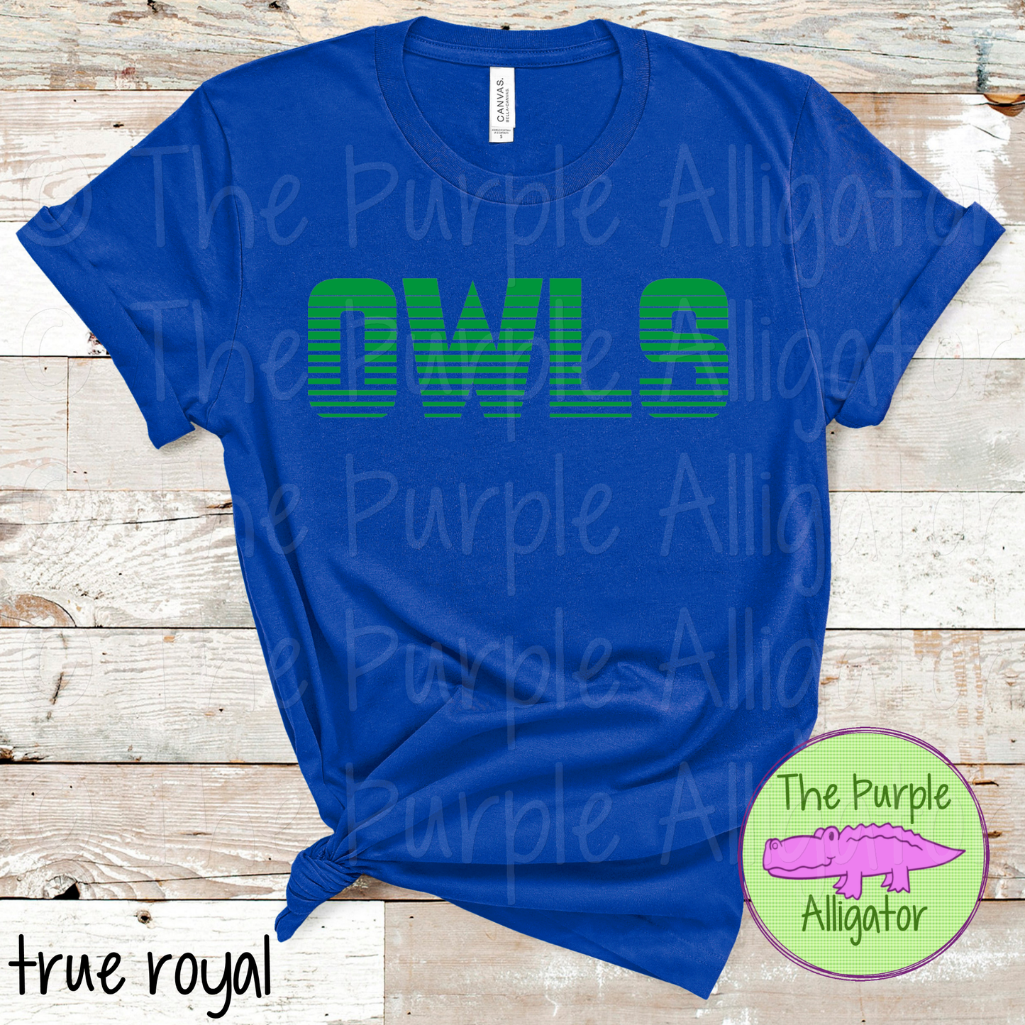 Owls Championship Mascot School Spirit - CHOOSE YOUR TEXT COLOR (d2f TPA)