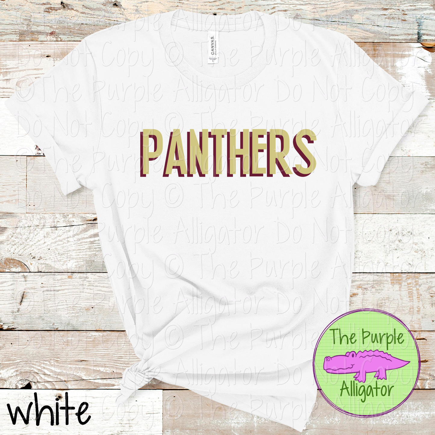 Panthers NF Two-Tone Offset Spirit Design | Bold Two-Color Offset Text Design | CHOOSE YOUR DESIGN COLORS 0825 (d2f TPA)