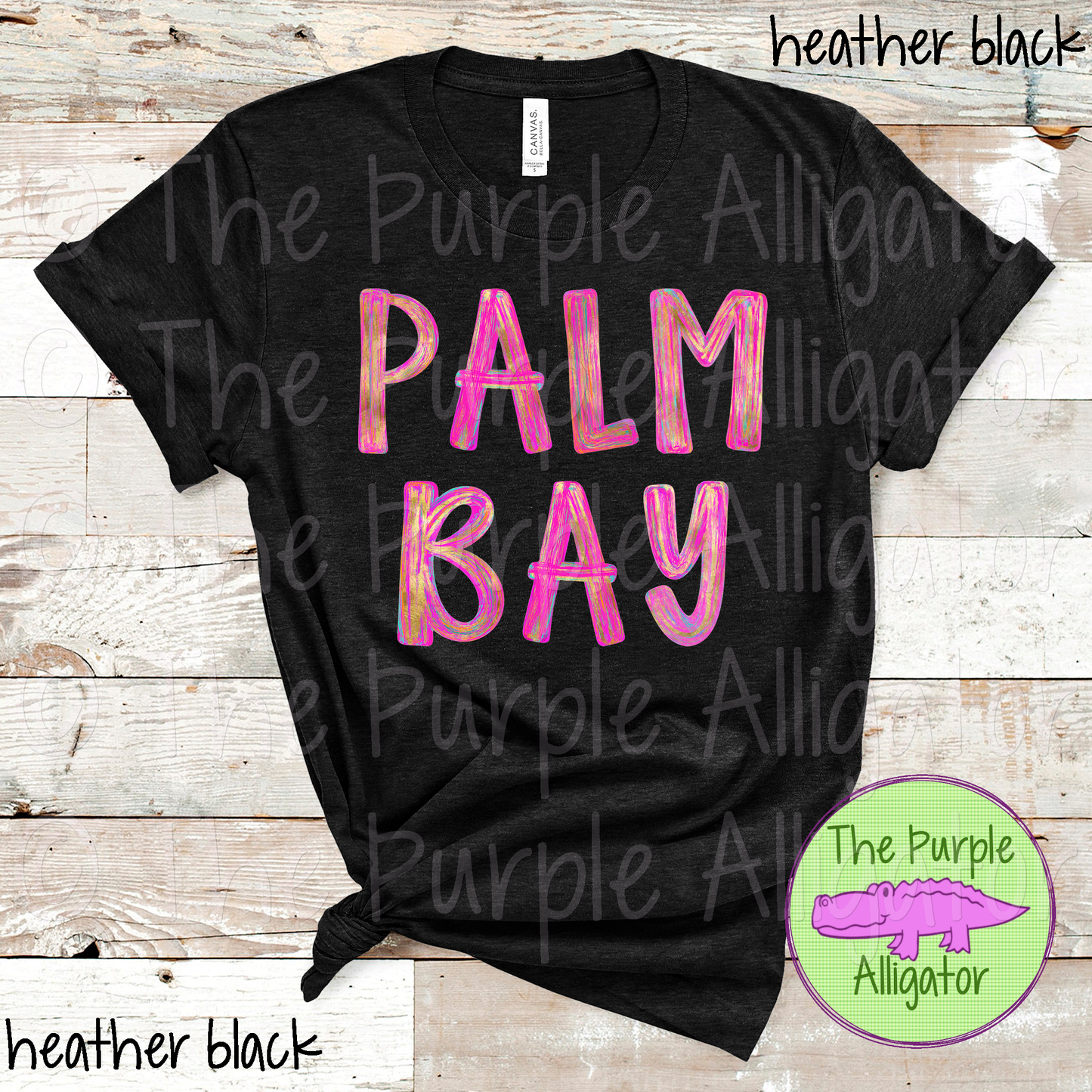 Palm Bay AJ Gold Distressed Gold Brush School Spirit Design 0924 (d2f TPA)