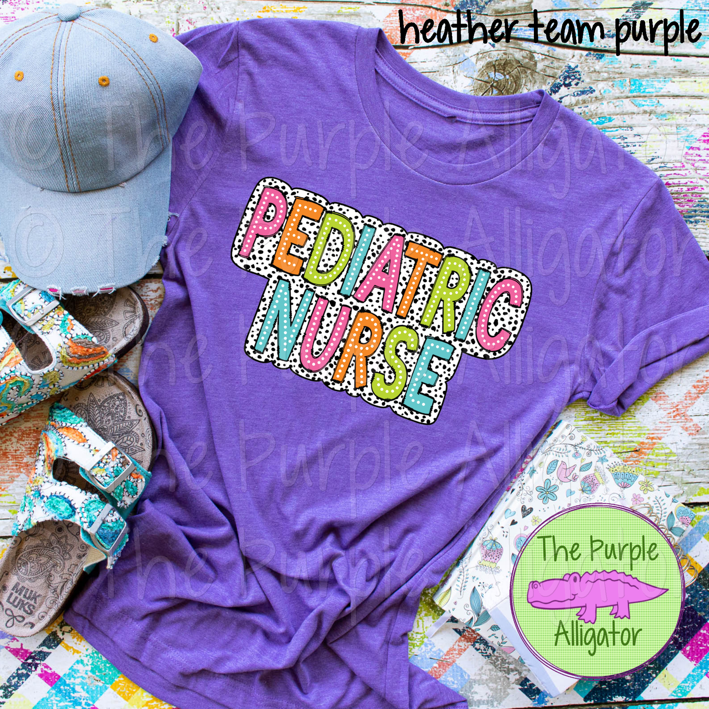Pediatric Nurse Dalmatian Dots 0724 (d2f TBA-DF-CF)