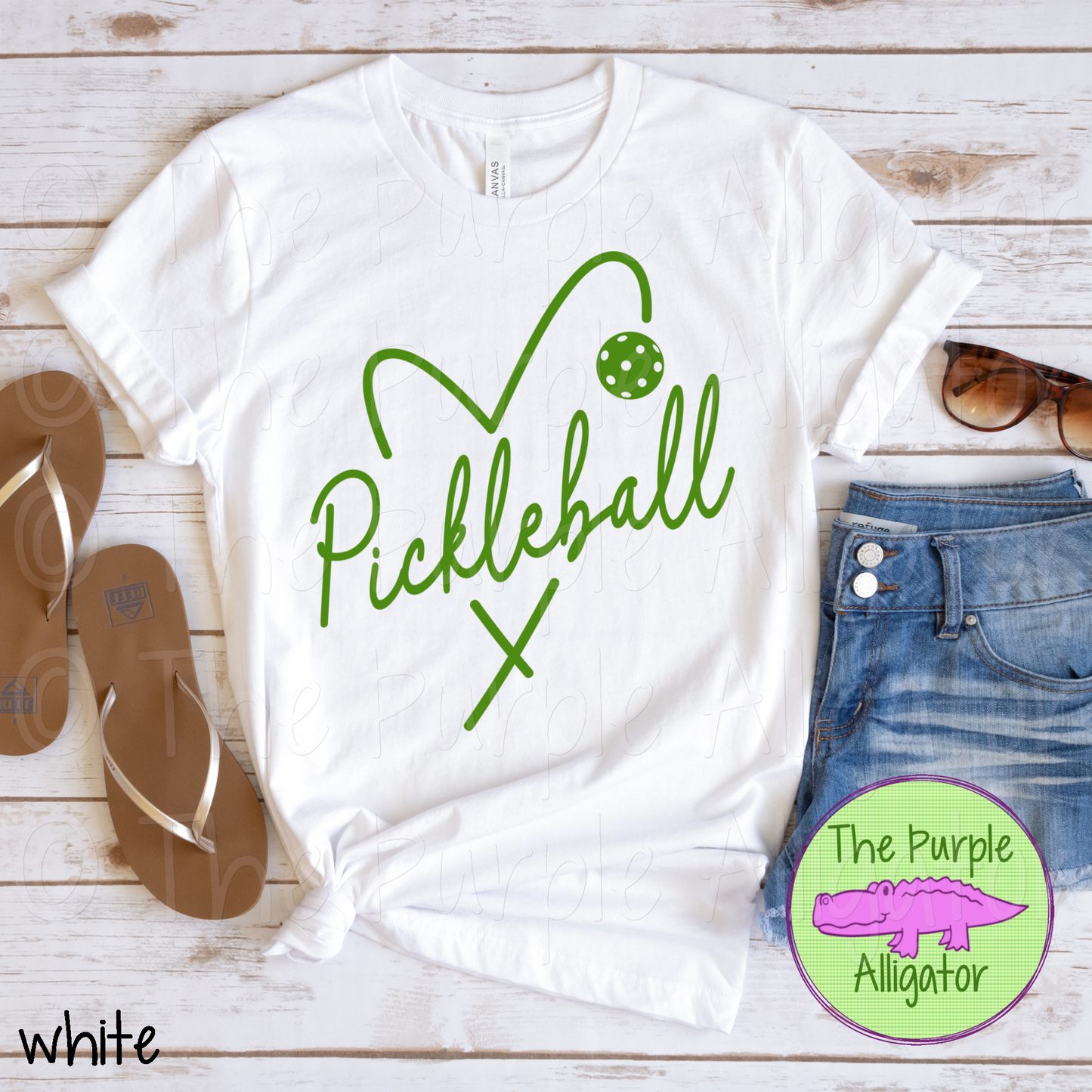 Pickleball Heart Green (d2f TPA)