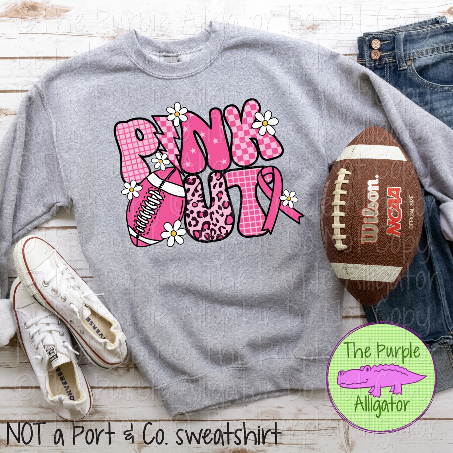 Pink Out BCA Pink Ribbon Football 0924 (d2f AP)