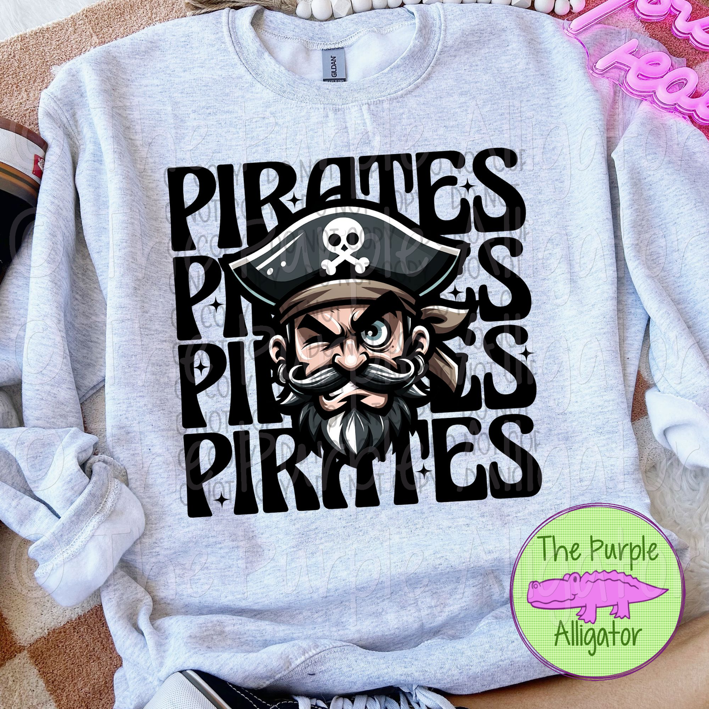 Pirates Winking Mascot School Spirit (d2f SWD)
