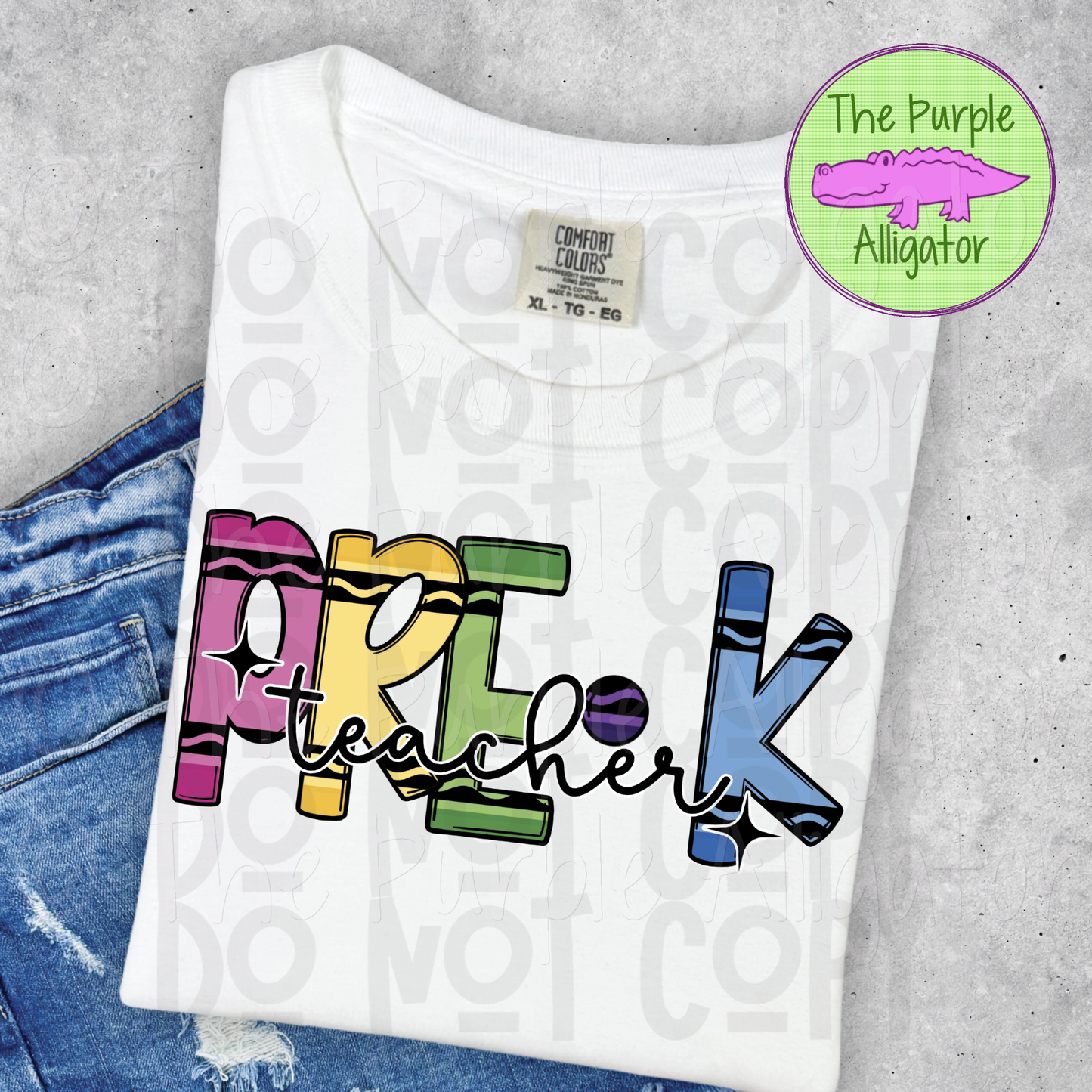 Pre-K Teacher Crayons (d2f DDD)