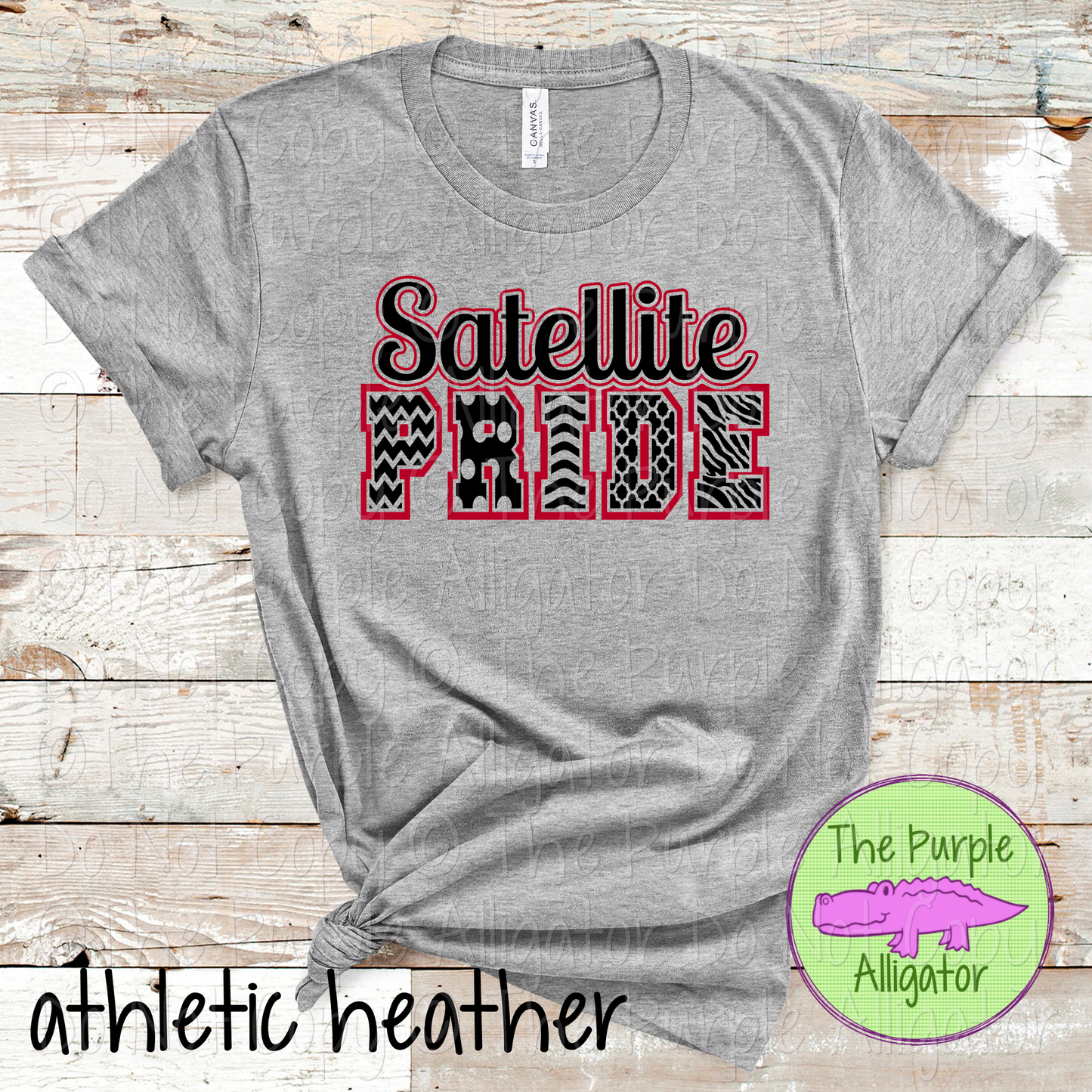 Satellite Patterned Pride | Varsity Spirit Wear with Bold Pattern Lettering | CHOOSE YOUR DESIGN COLORS 0925 (d2f TPA)