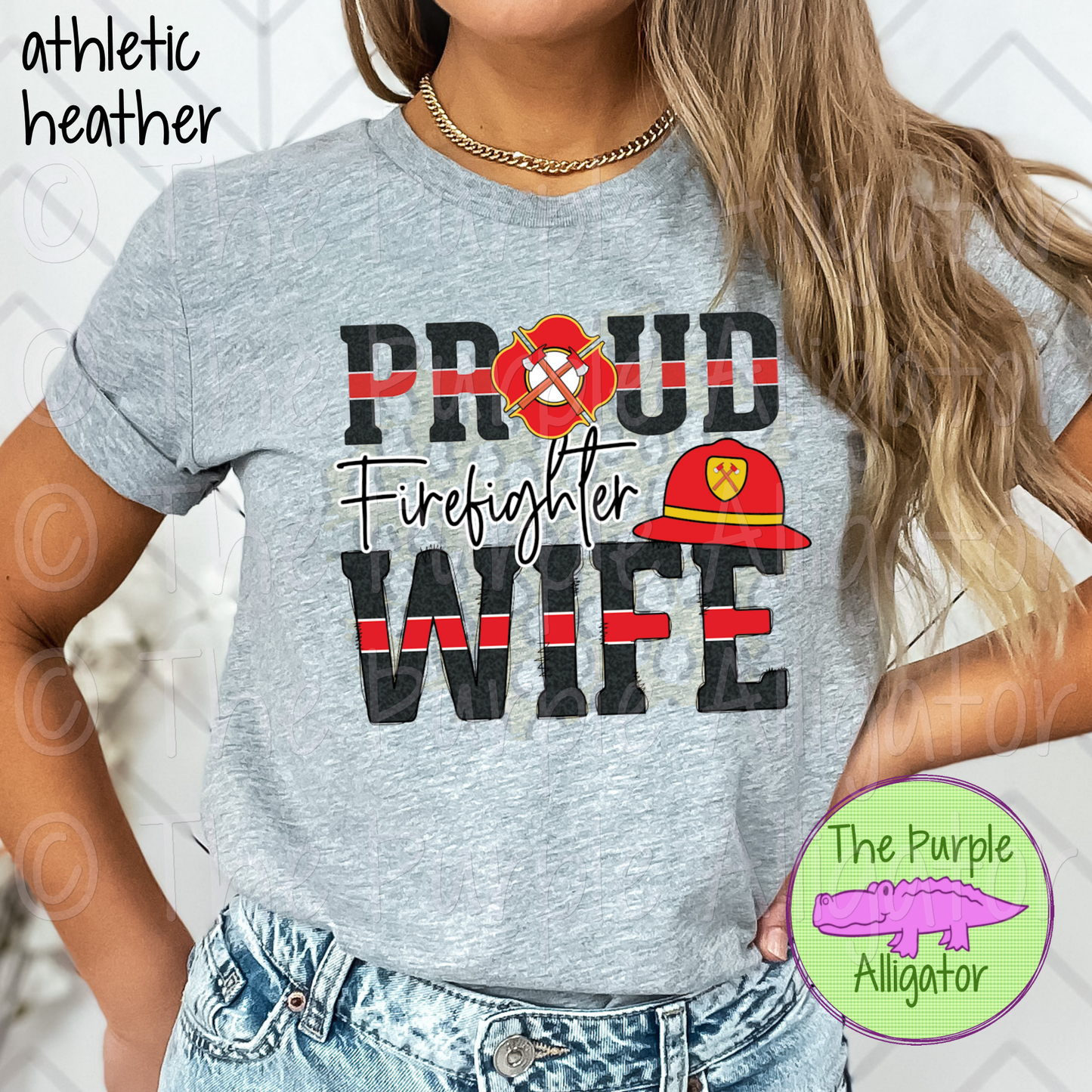 Proud Firefighter Wife Red Line 0322 (d2f CLSVG)