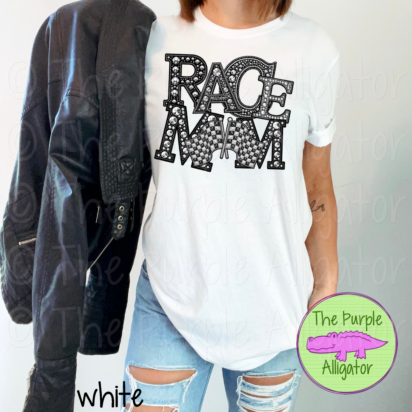 Race Mom Faux Rhinestones (d2f TED)