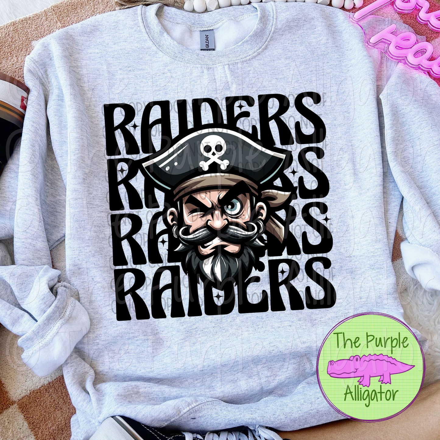 Raiders Winking Mascot School Spirit (d2f SWD)