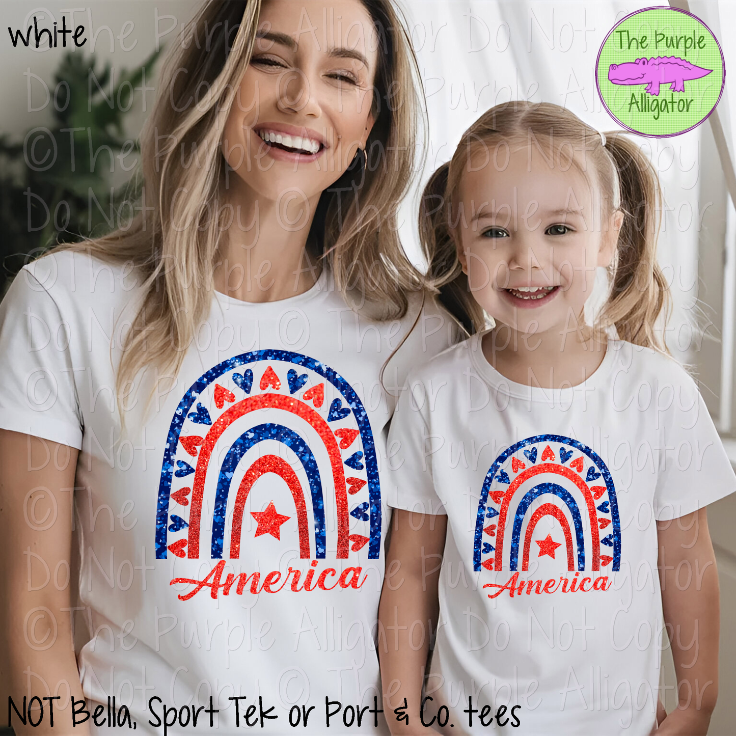 Rainbow American Flag Sparkle 0624 (d2f TB)