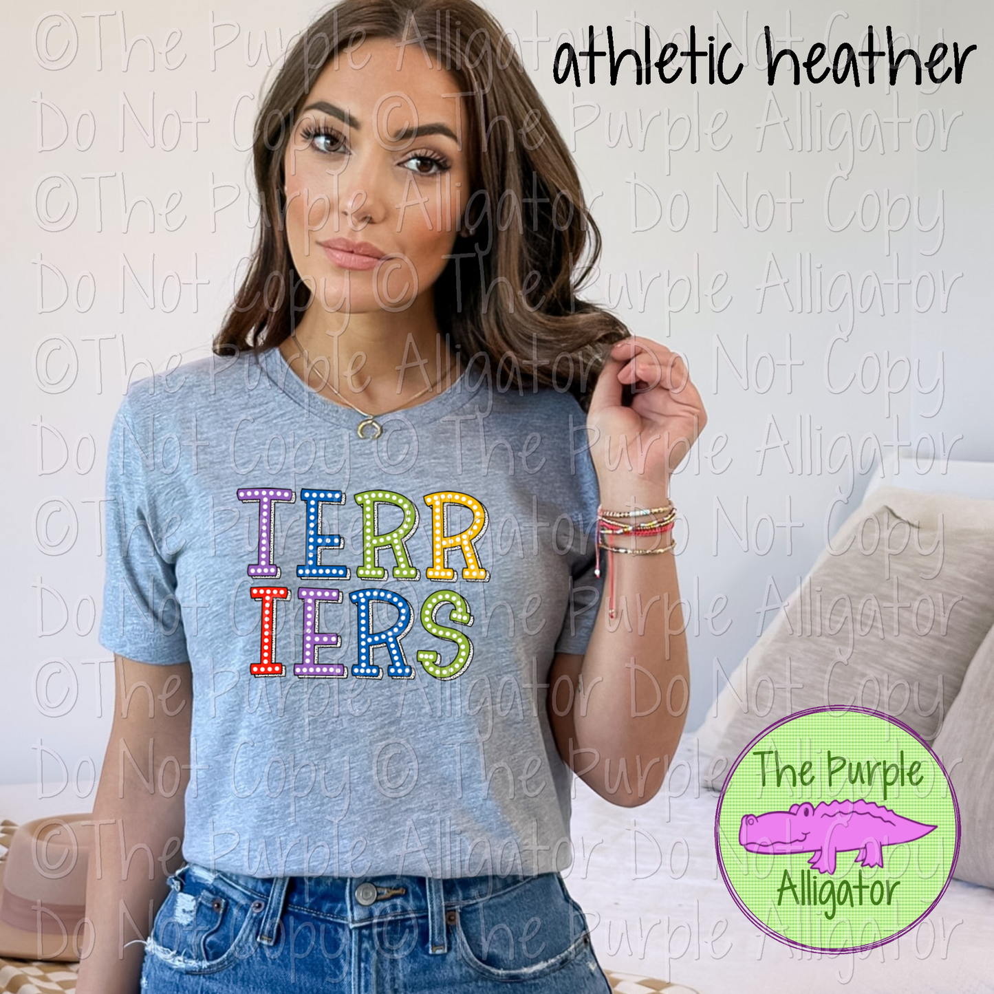 Terriers Rainbow Marquee Mascot Team School Spirit 0125 (d2f TPA)