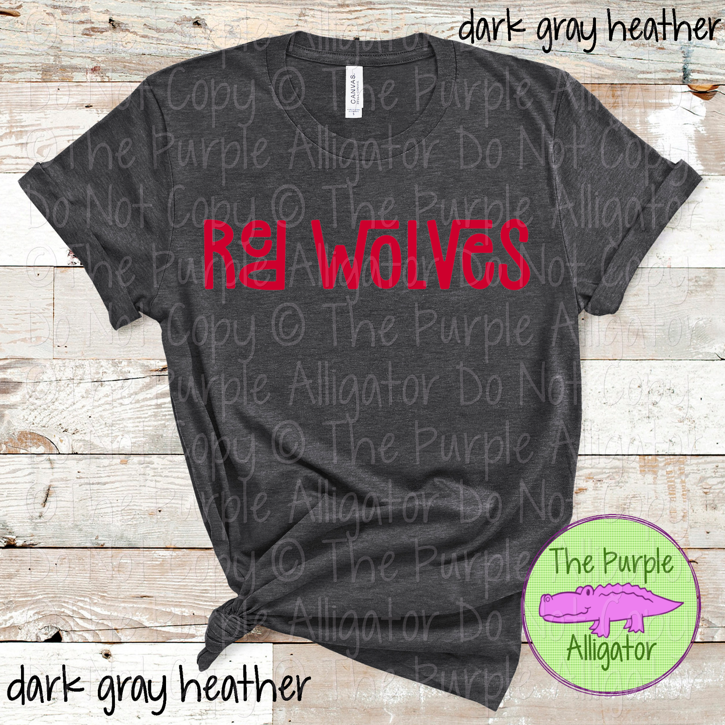 Red Wolves Happy Bro | Fun & Playful School Spirit Wear for Teachers, Students & Fans – CHOOSE YOUR DESIGN COLORS - 0825 (d2f TPA)