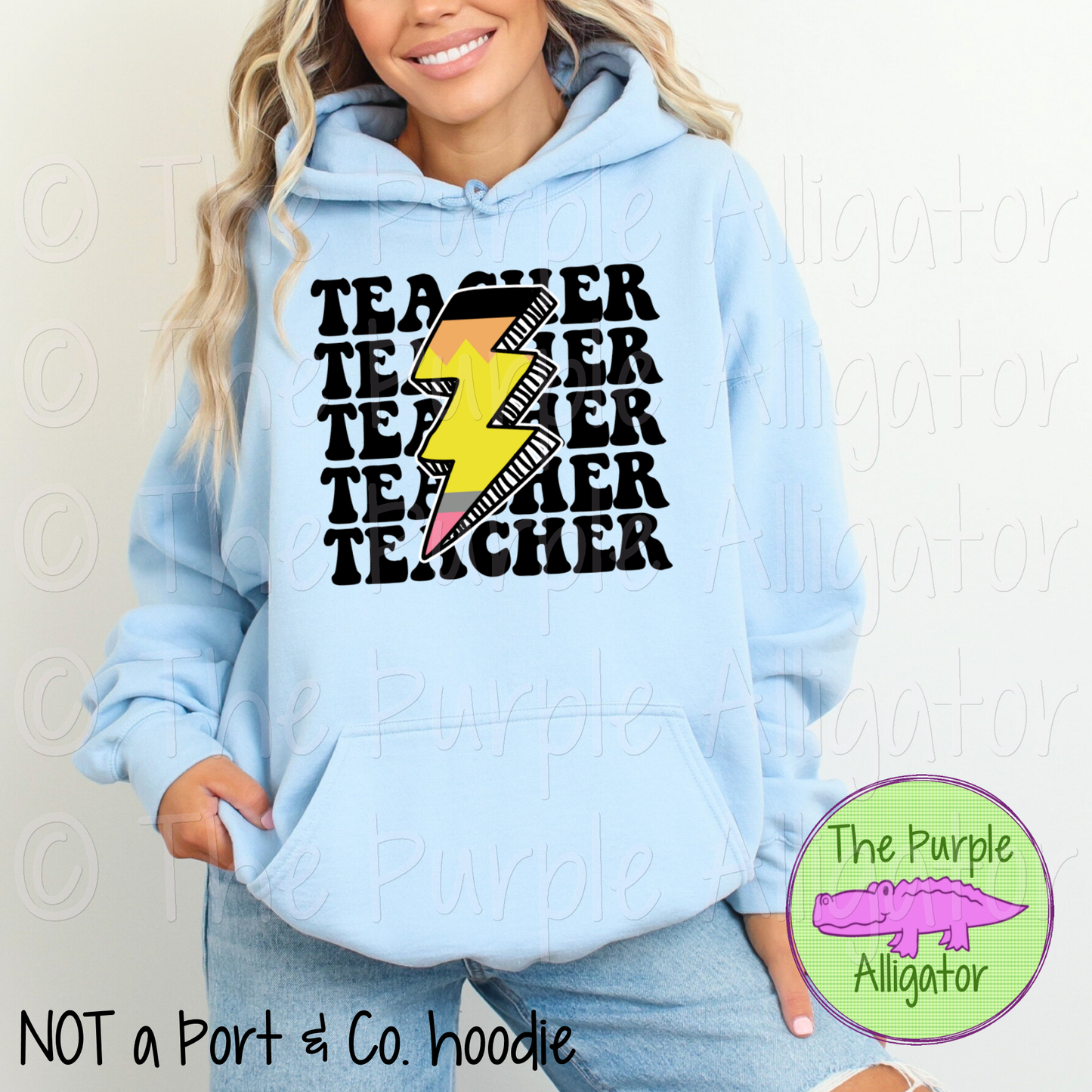 Retro Teacher Pencil Bolt 0924 (d2f RTD)