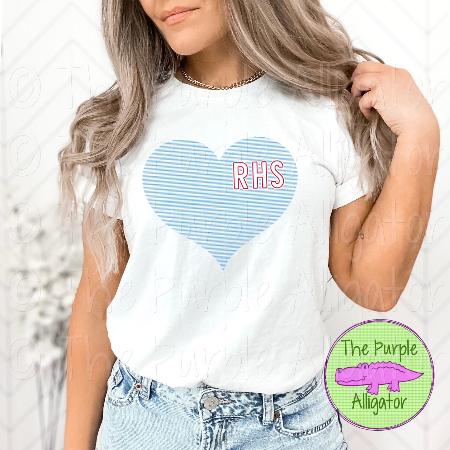 Rockledge RHS Mini Stripes Heart School Spirit (d2f TPA)