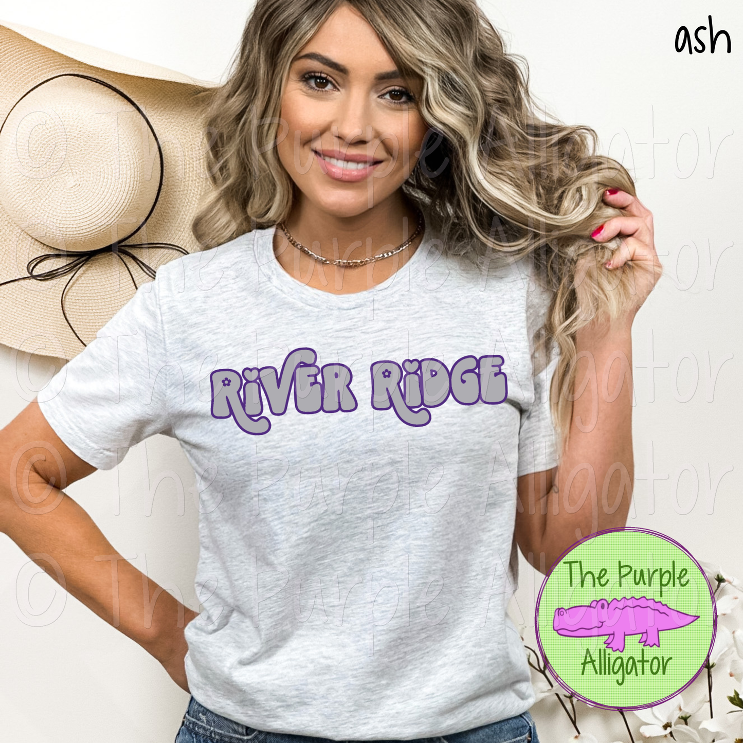 River Ridge Retro Swash School Spirit - CHOOSE YOUR DESIGN COLORS (d2f TPA)