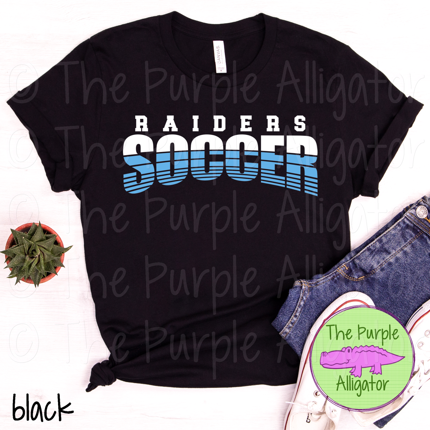 Raiders Soccer SC18 Mascot School Spirit - CHOOSE YOUR DESIGN COLORS (d2f TPA)