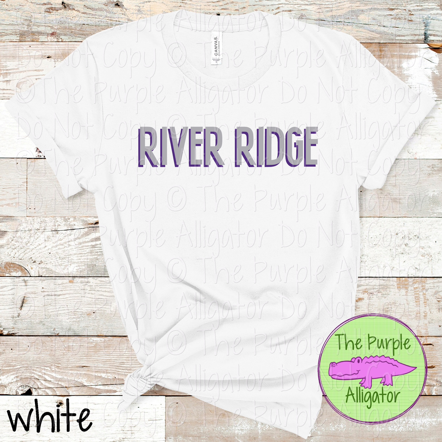 River Ridge NF Two-Tone Offset Spirit Design | Bold Two-Color Offset Text Design | CHOOSE YOUR DESIGN COLORS 0825 (d2f TPA)