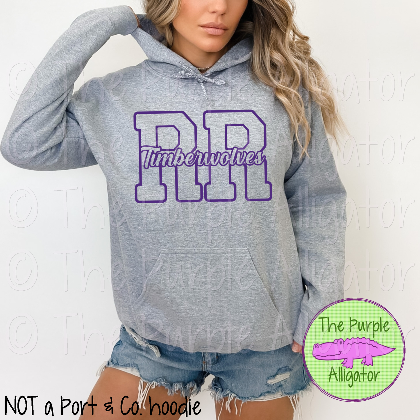 River Ridge RR Timberwolves Mascot School Spirit - CHOOSE YOUR DESIGN COLOR (d2f TPA)