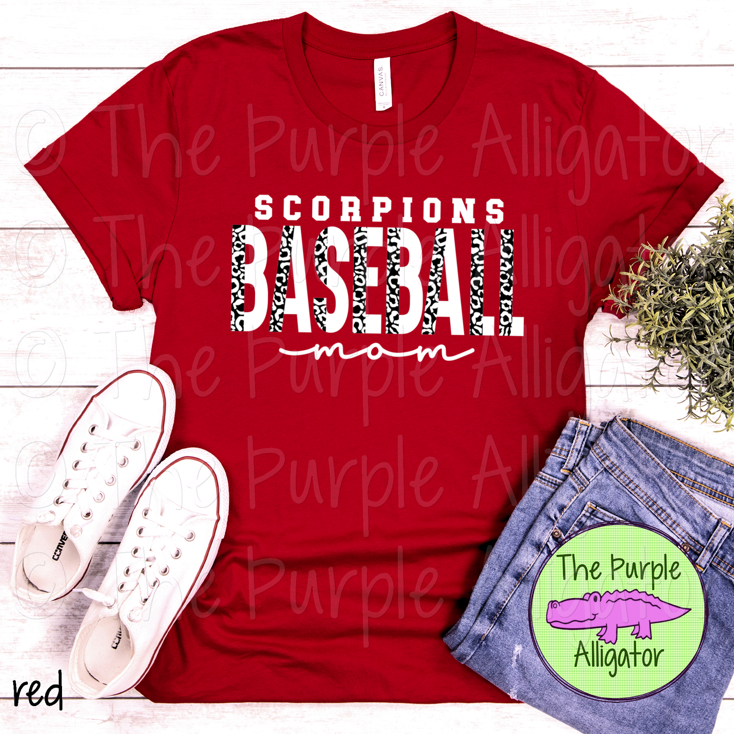 Scorpions Baseball Mom SC48 Mascot School Spirit - CHOOSE YOUR DESIGN COLORS (d2f TPA)