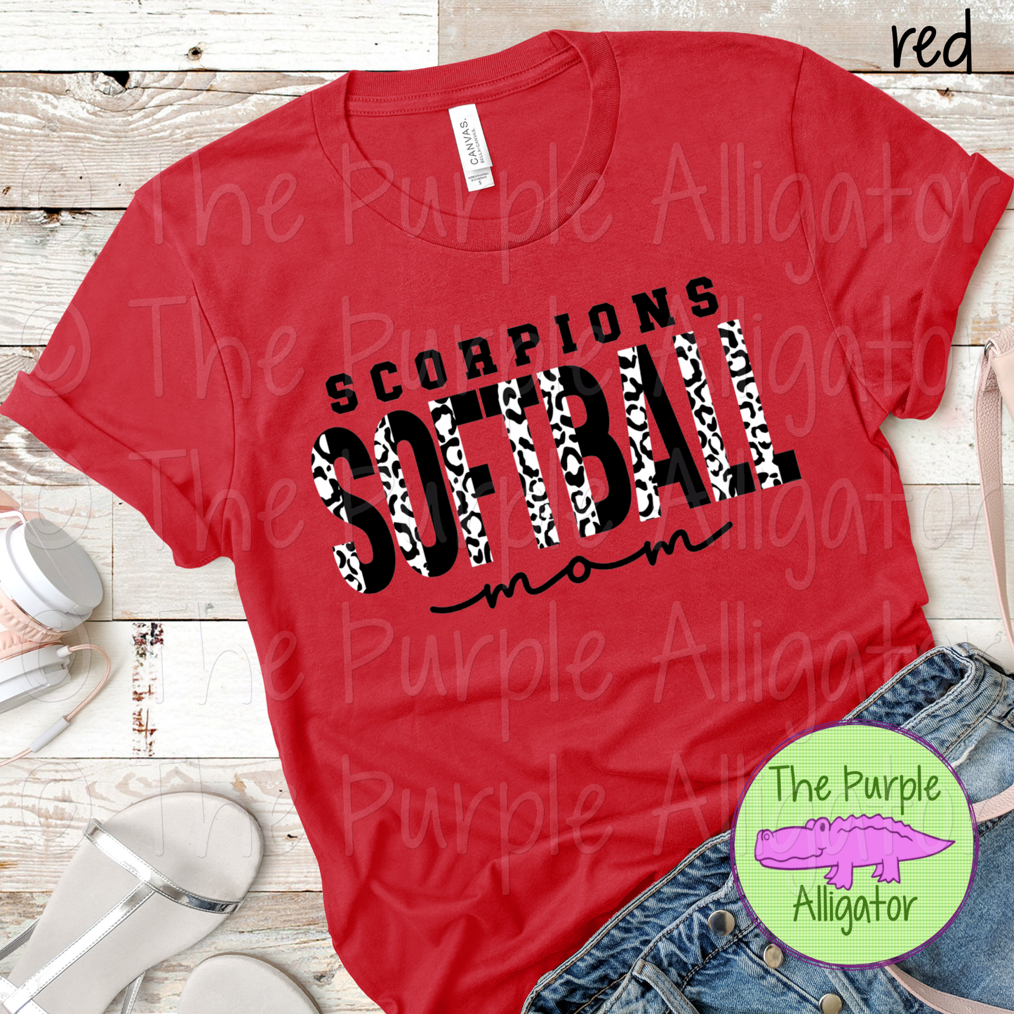 Scorpions Softball Mom SC43 - CHOOSE YOUR DESIGN COLORS (d2f TPA)