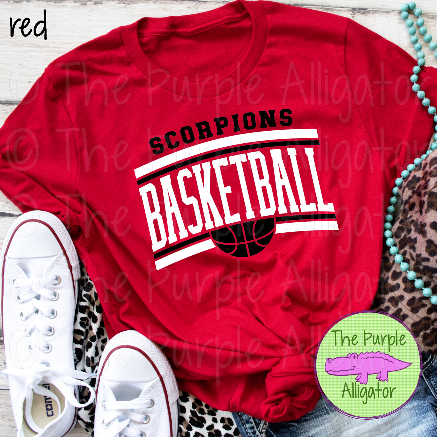 Scorpions Basketball SC51 Mascot School Spirit - CHOOSE YOUR DESIGN COLORS (d2f TPA)