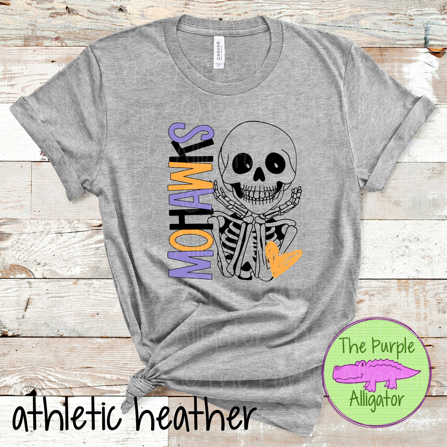 Mohawks Smiley Bones - Halloween Spirit Wear Skeleton Design - Cute Spooky School Shirt - 0925 (d2f TPA)