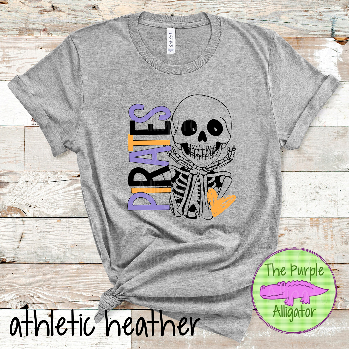 Pirates Smiley Bones - Halloween Spirit Wear Skeleton Design - Cute Spooky School Shirt - 0925 (d2f TPA)