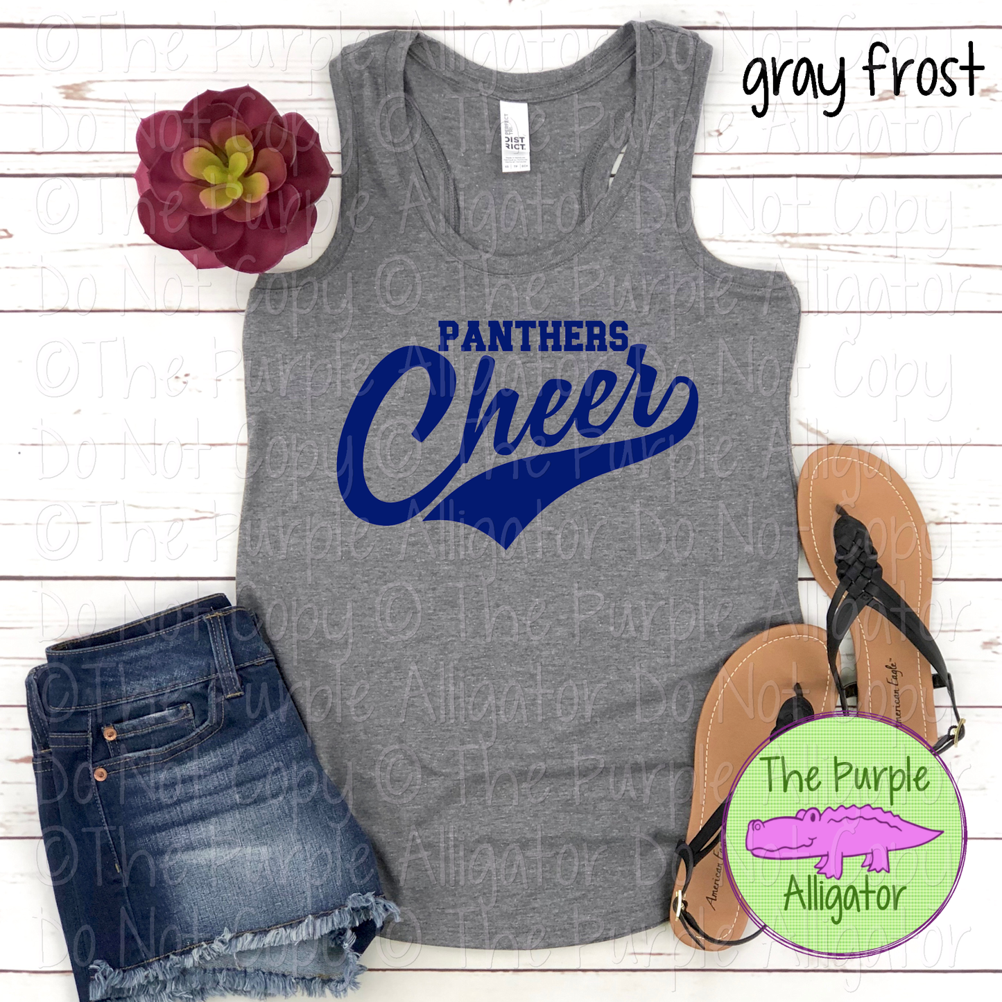 Panthers Cheer Swash SC27 Mascot School Spirit Team Swag - CHOOSE YOUR DESIGN COLOR - 0625 (d2f TPA)