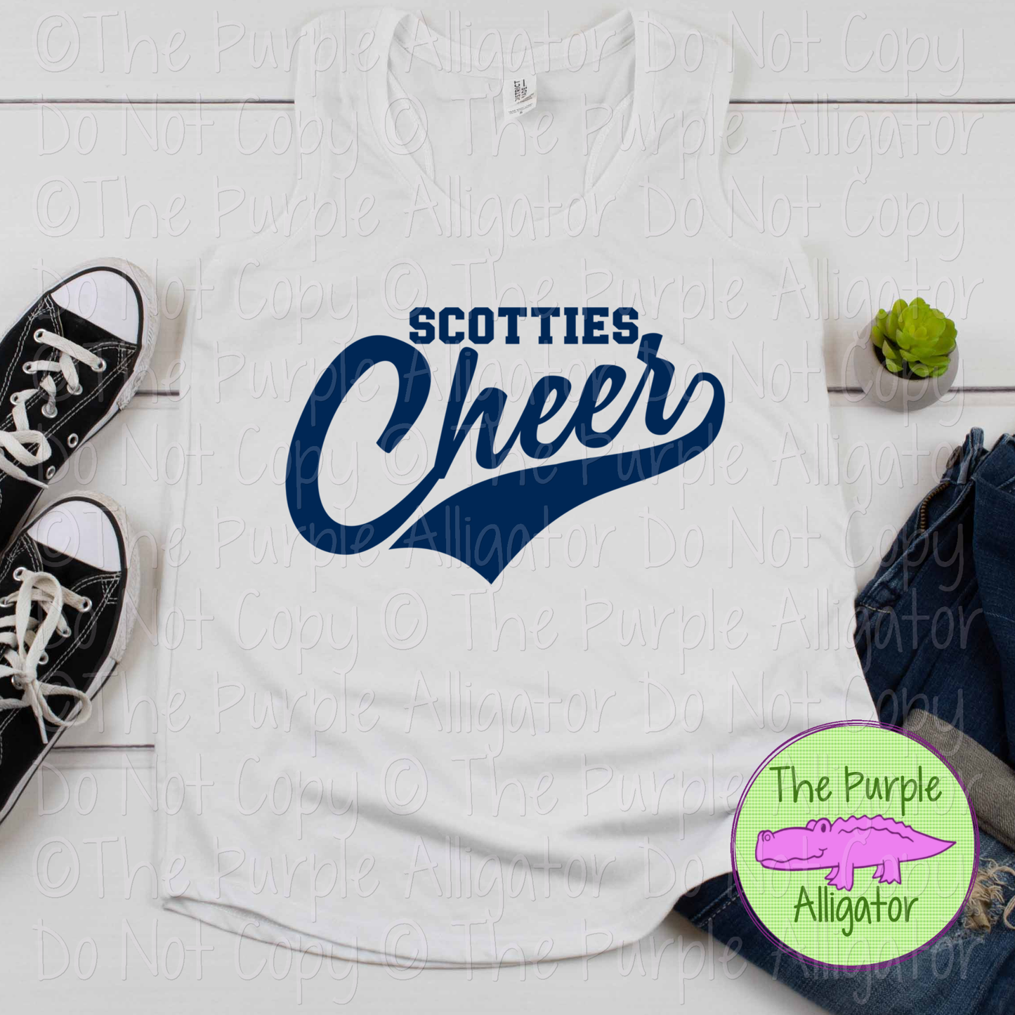 Scotties Cheer Swash SC27 Mascot School Spirit Team Swag - CHOOSE YOUR DESIGN COLOR - 0625 (d2f TPA)