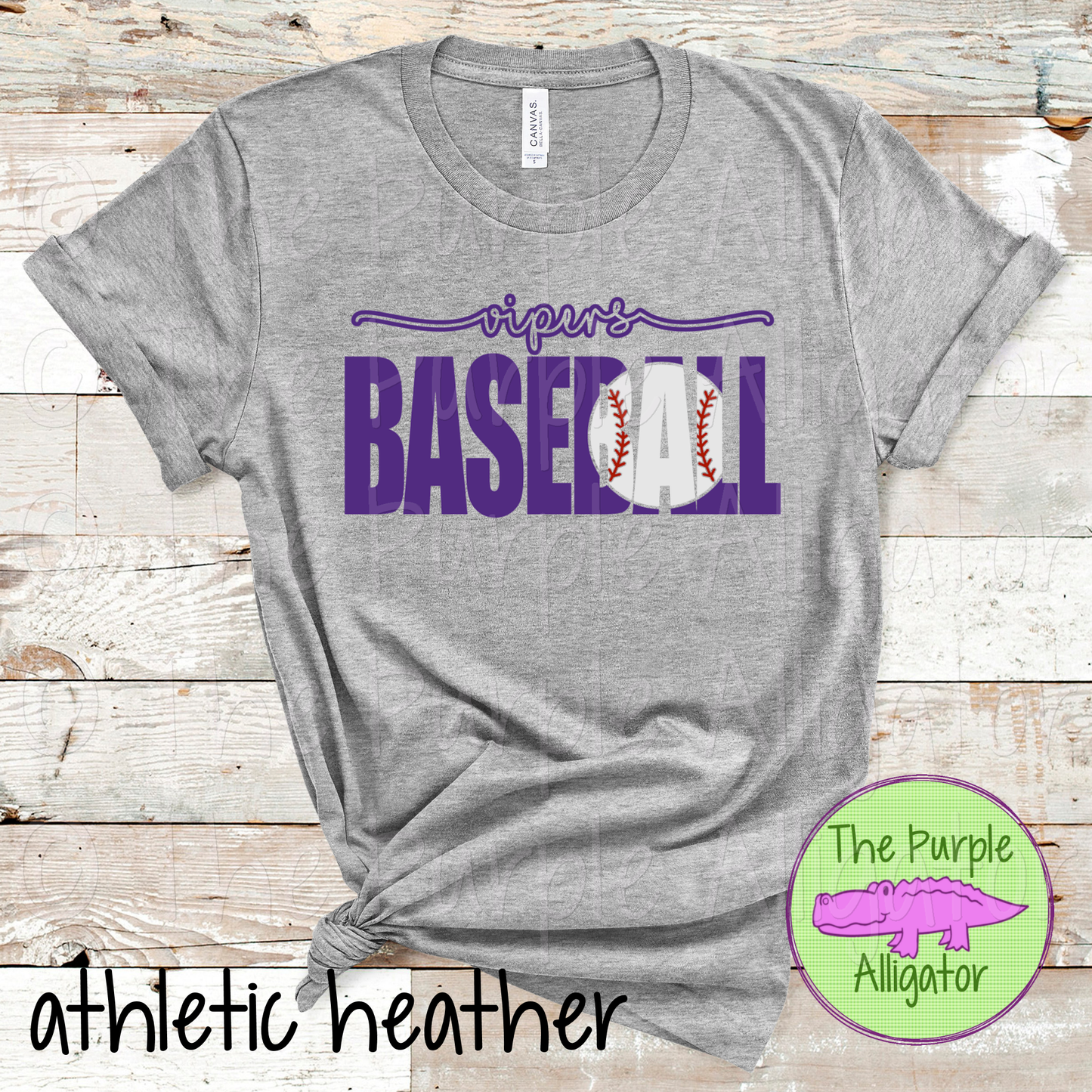 Vipers Baseball SC64 Mascot School Spirit - CHOOSE YOUR DESIGN COLOR (d2f TPA)