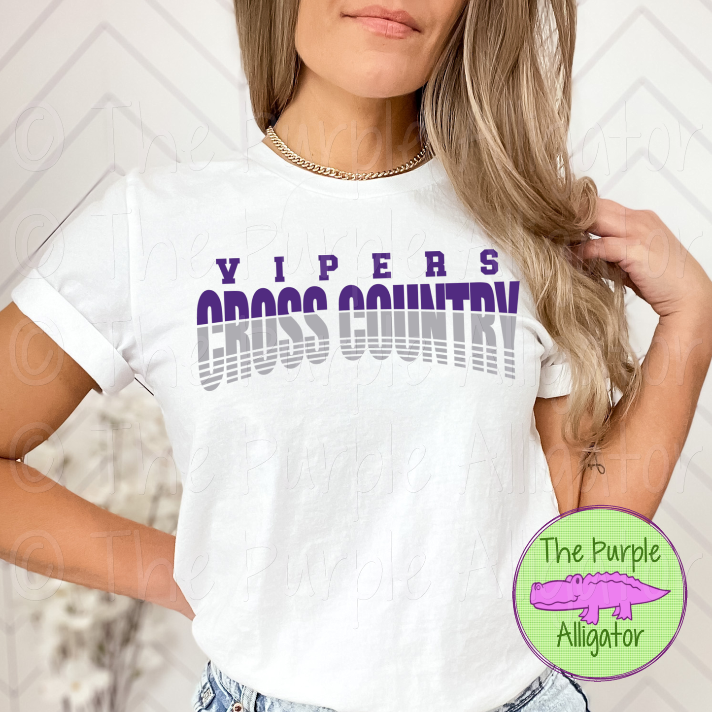 Vipers Cross Country SC2 Mascot School Spirit Wear Team Swag - CHOOSE YOUR DESIGN COLORS (d2f TPA)