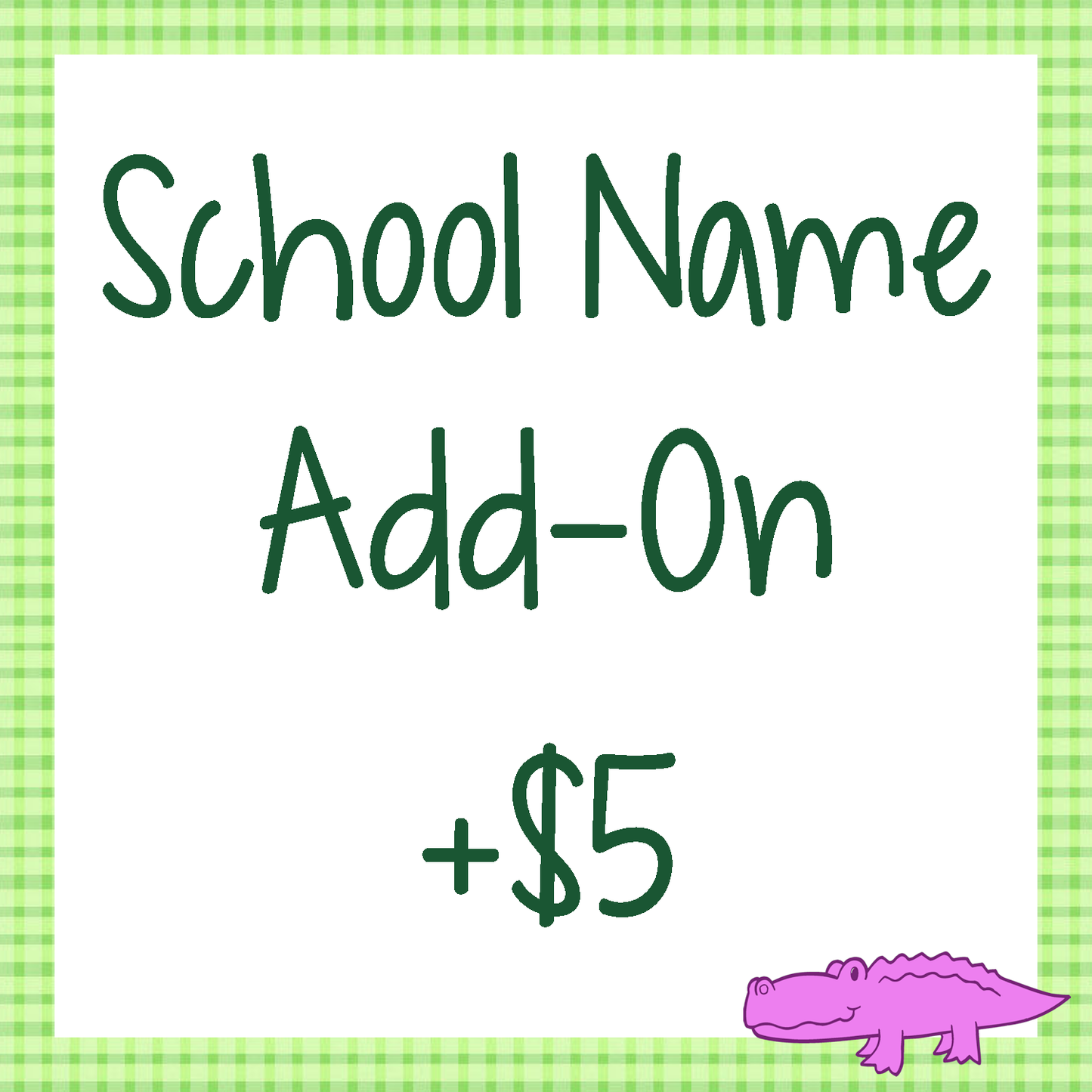 School Name Add-On