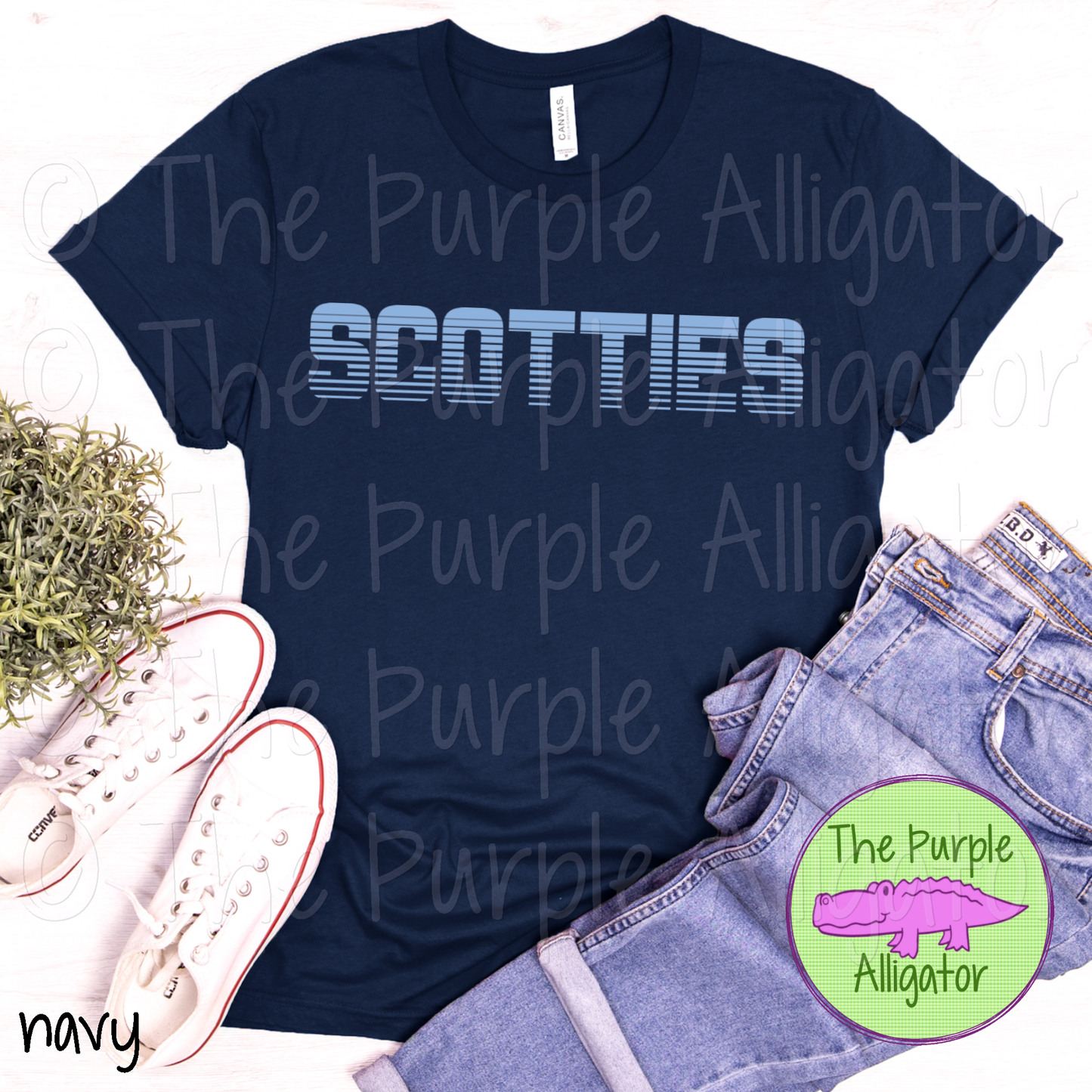 Scotties Championship Mascot School Spirit - CHOOSE YOUR TEXT COLOR (d2f TPA)
