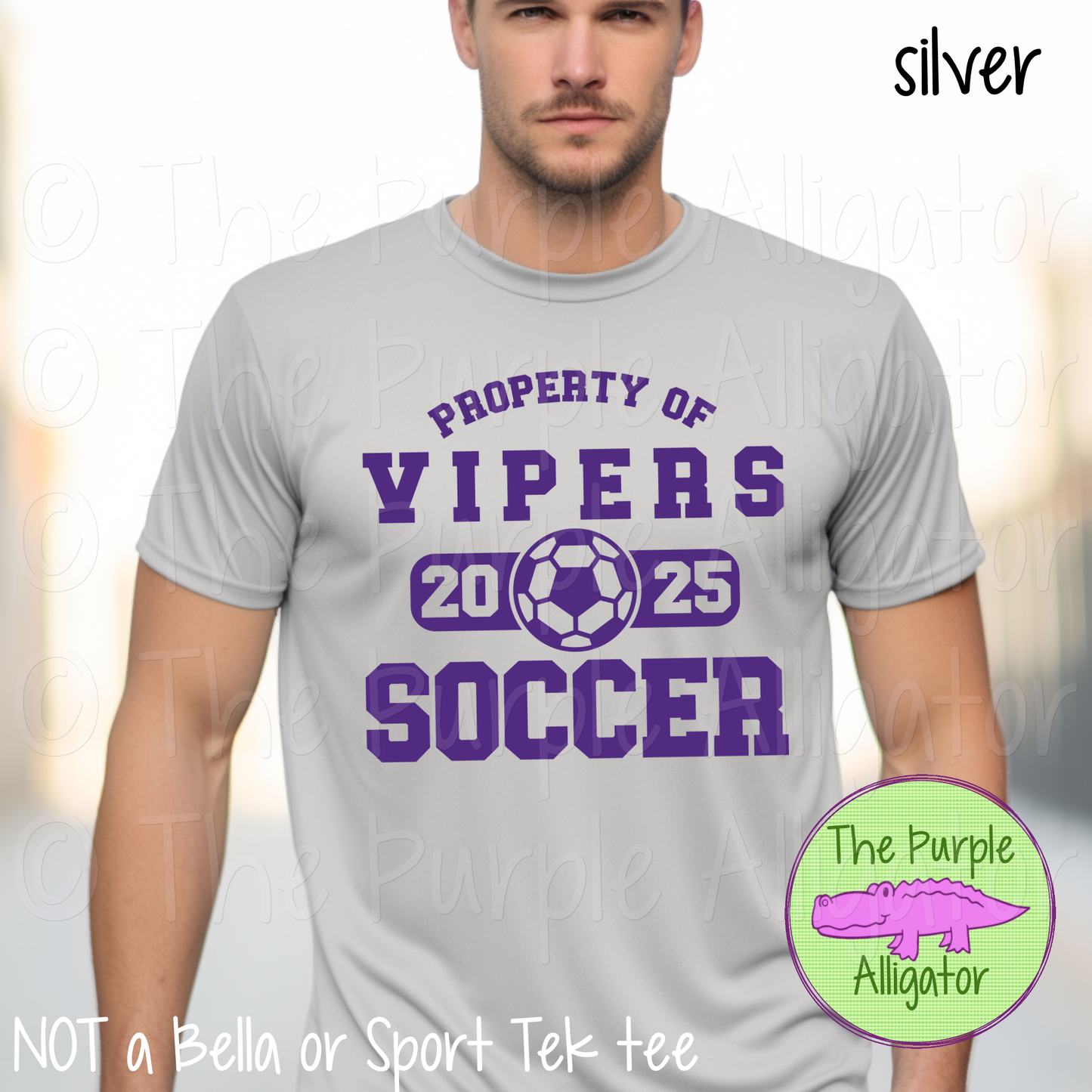 Vipers Soccer SC44 Mascot School Spirit - CHOOSE YOUR DESIGN COLOR (d2f TPA)