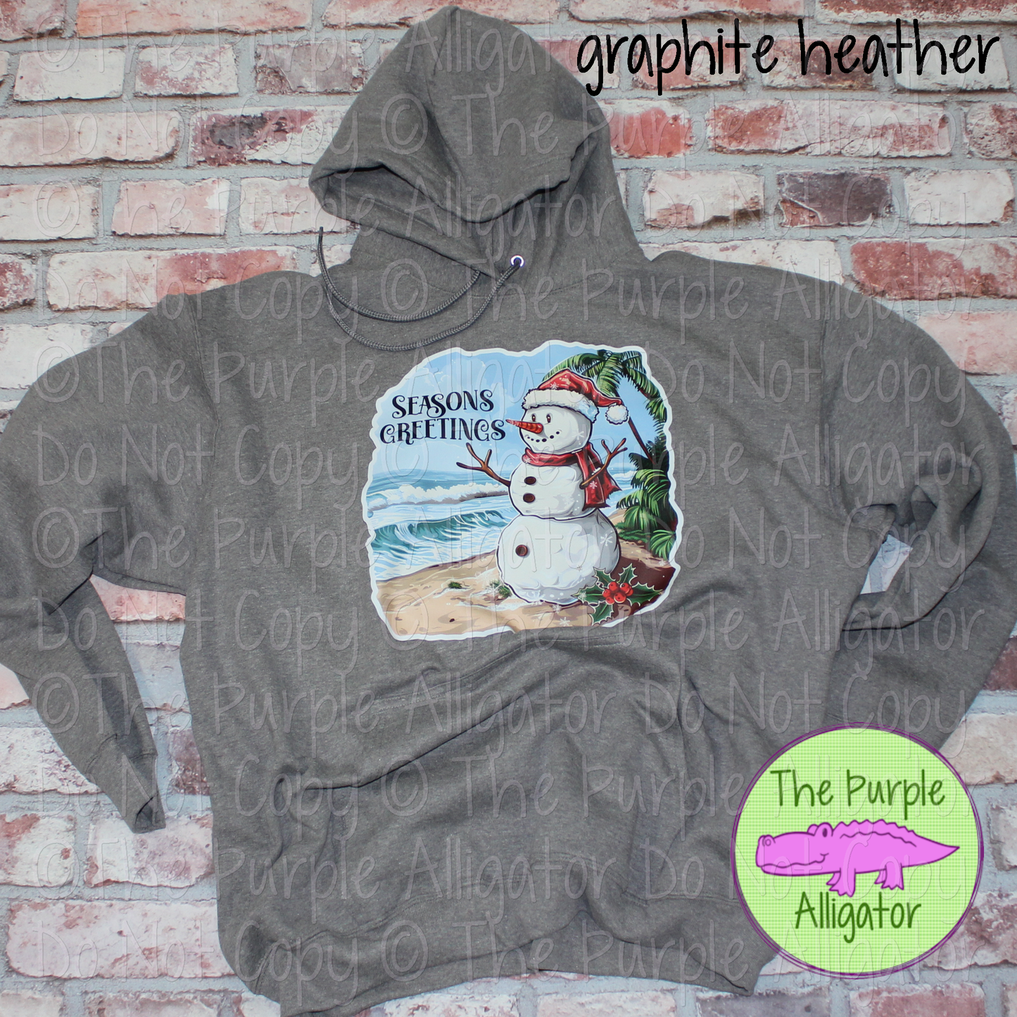 Seasons Greetings Beach Snowman (d2f DD)