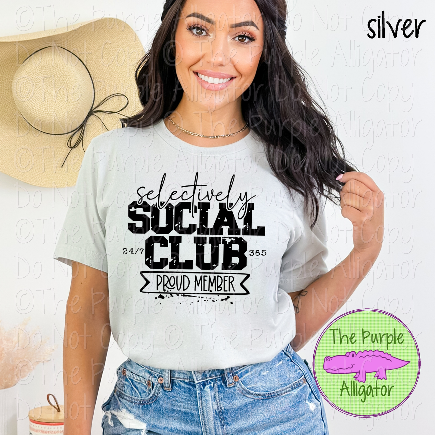 Selectively Social Club | Funny Introvert Sarcastic Design 0424 (d2f HMD)