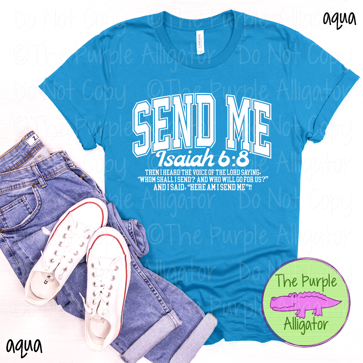 Send Me Isaiah 6:8 | Christian Mission Verse Design 0525 (d2f M)