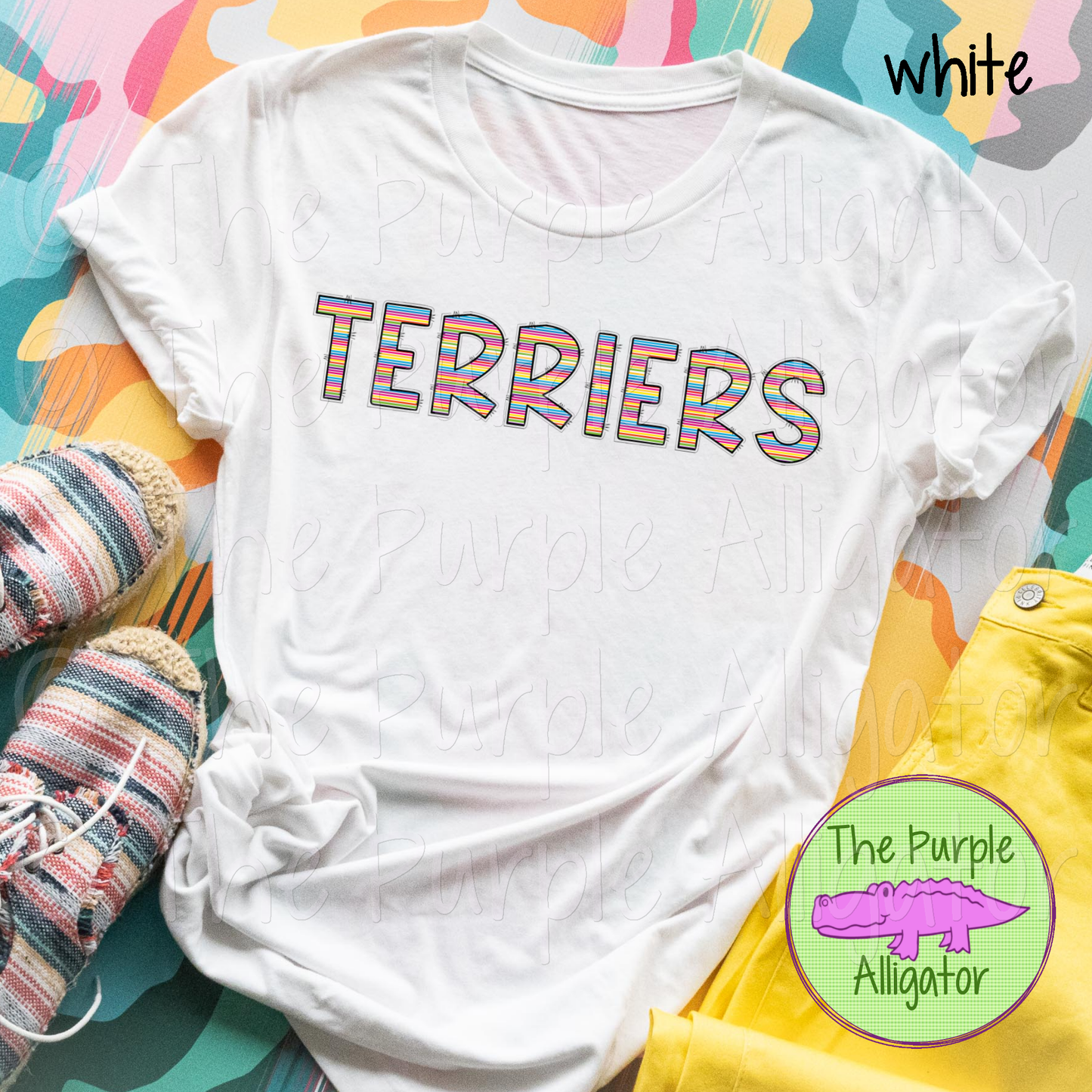 Terriers Smartie Stripes Mascot School Spirit 1124 (d2f TPA)